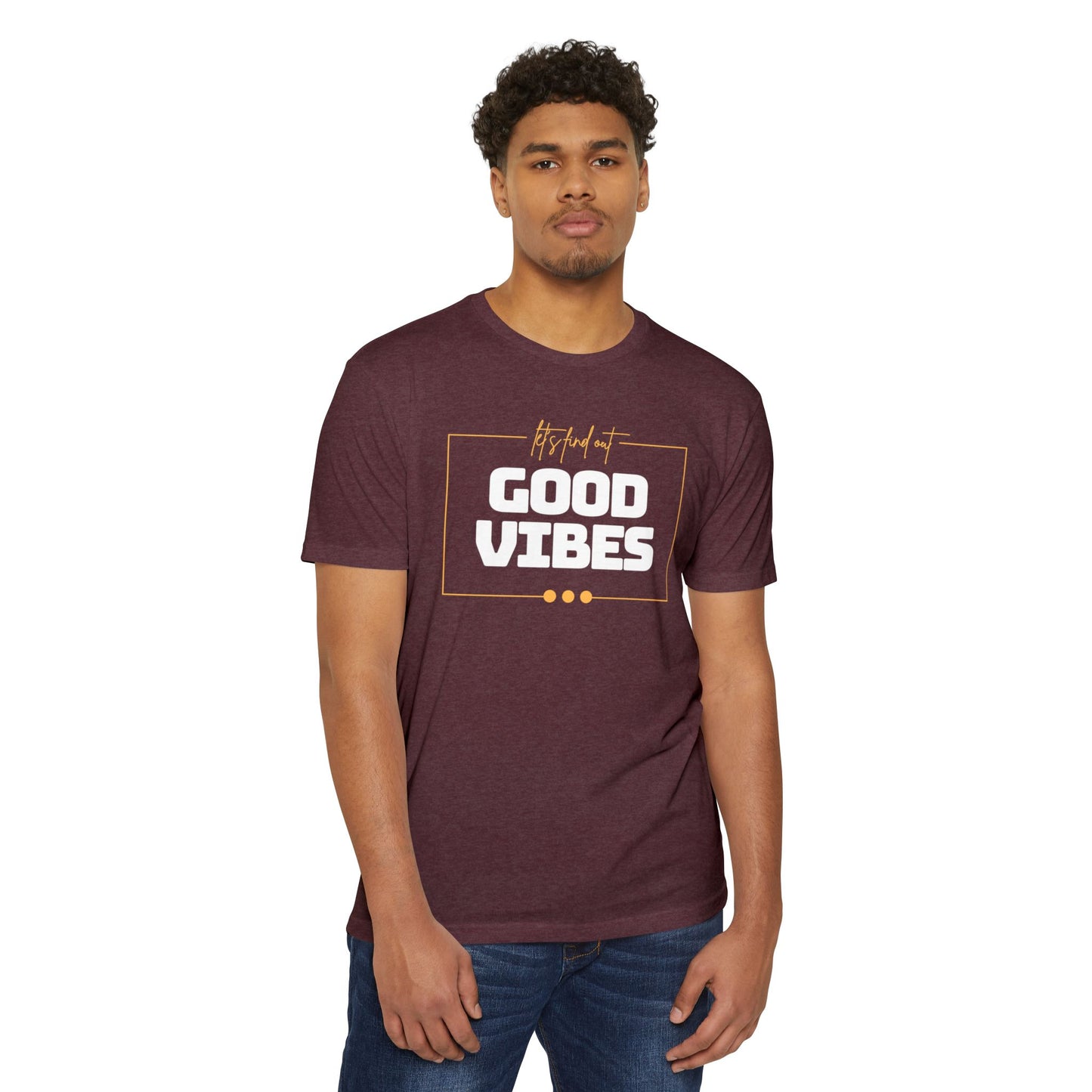 Good Vibes Unisex CVC Jersey T-shirt, Casual Tee, Positive Messaging Shirt, Everyday Wear, Gift for Friends