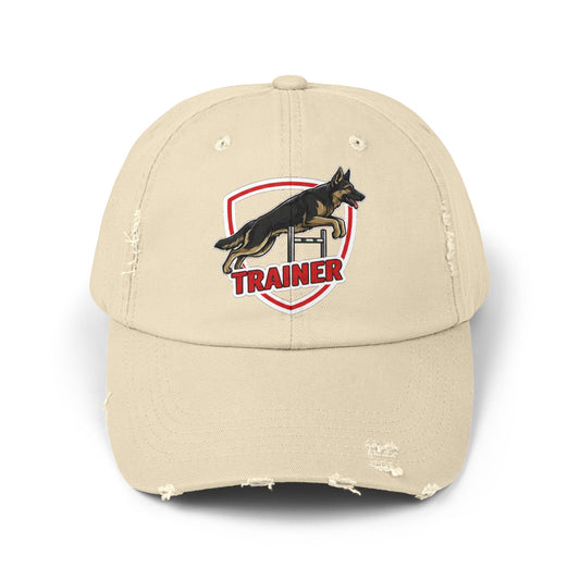 Unisex German Shepherd Trainer Cap, Distressed Hat for Dog Lovers, Perfect Gift for Trainers