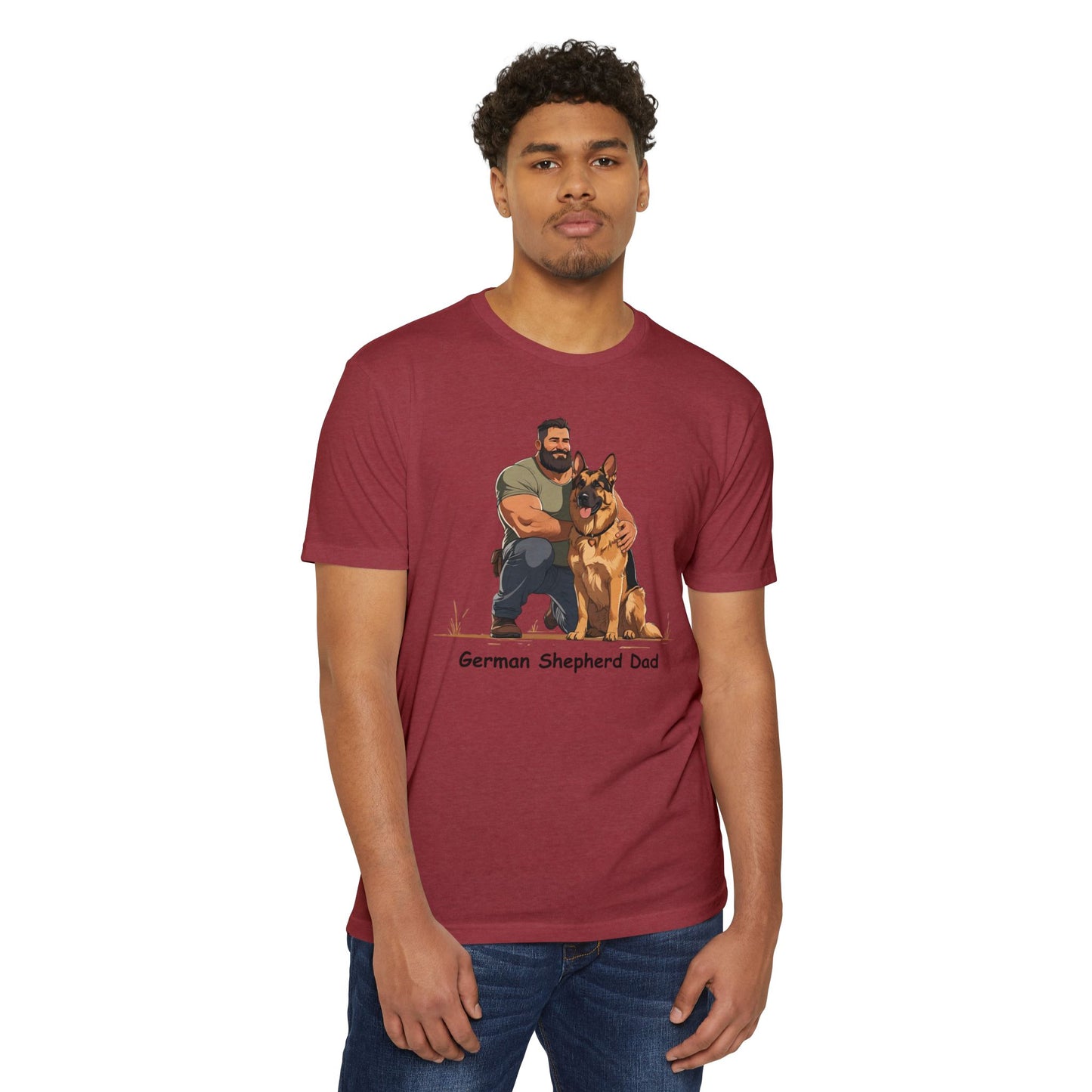 German Shepherd Dad Unisex T-Shirt, Dog Lover Shirt, Pet Owner Gift, Father's Day Tee, Animal Rescue Support