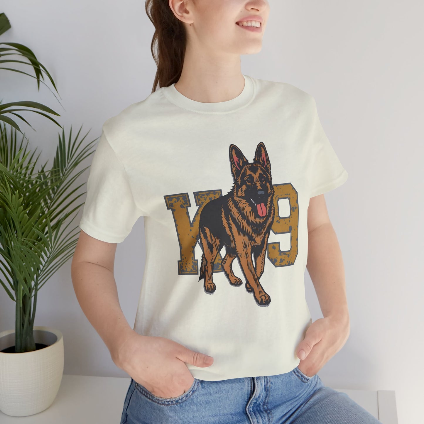 K9 Dog Lover German Shepherd Tee, Pet Owner Gift, Unisex Jersey Shirt