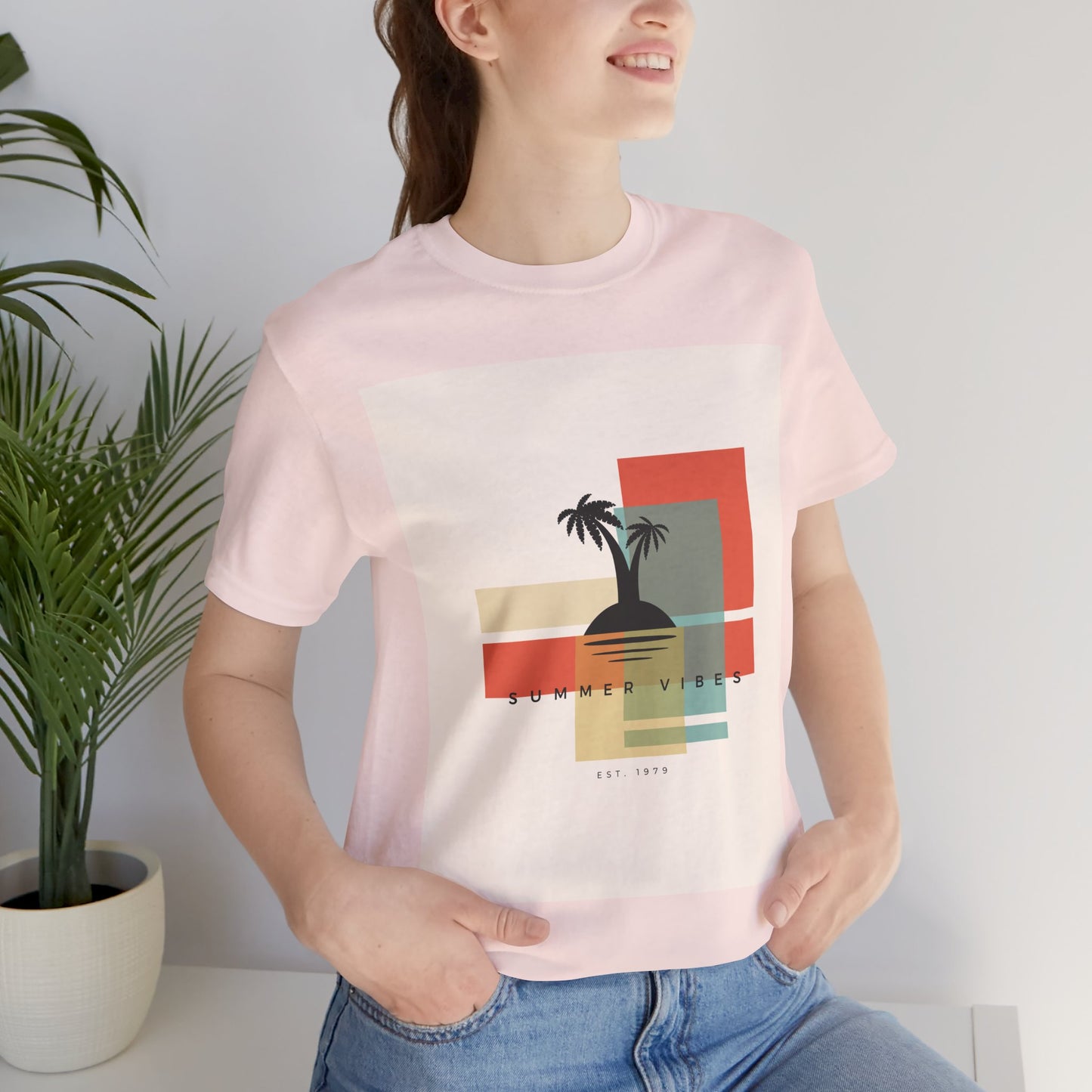 Tropical Sunset Tee, Summer Vibes Shirt, Vacation Outfit, Unisex Graphic Tee, Gift for Beach Lovers, Casual Wear