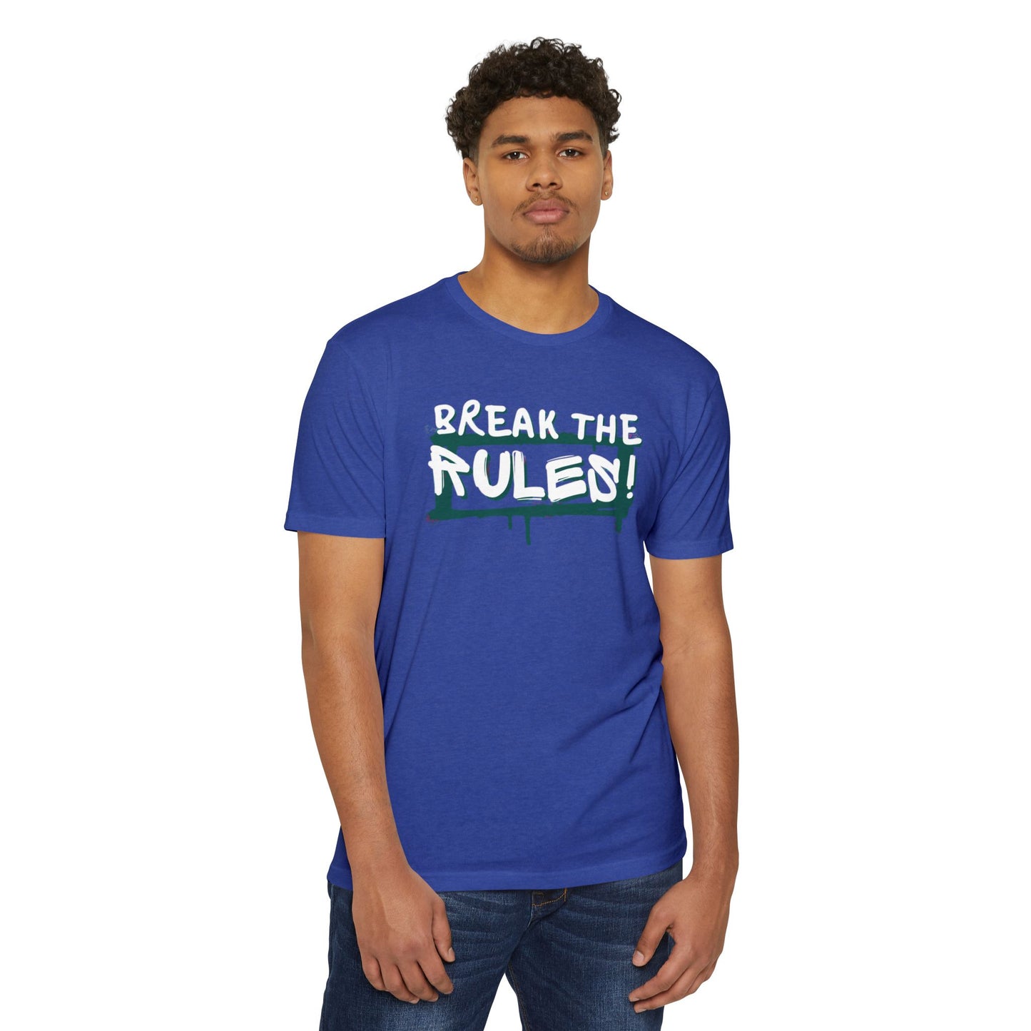 Break the Rules Graphic Tee, Unisex T-Shirt for Trendsetters, Casual Everyday Wear, Gift for Teens, Fun Statement Shirt