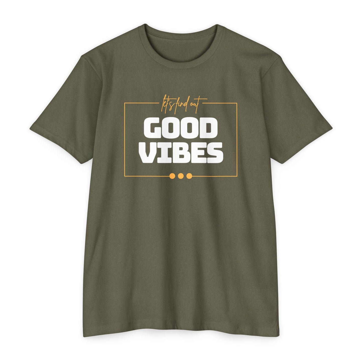 Good Vibes Unisex CVC Jersey T-shirt, Casual Tee, Positive Messaging Shirt, Everyday Wear, Gift for Friends
