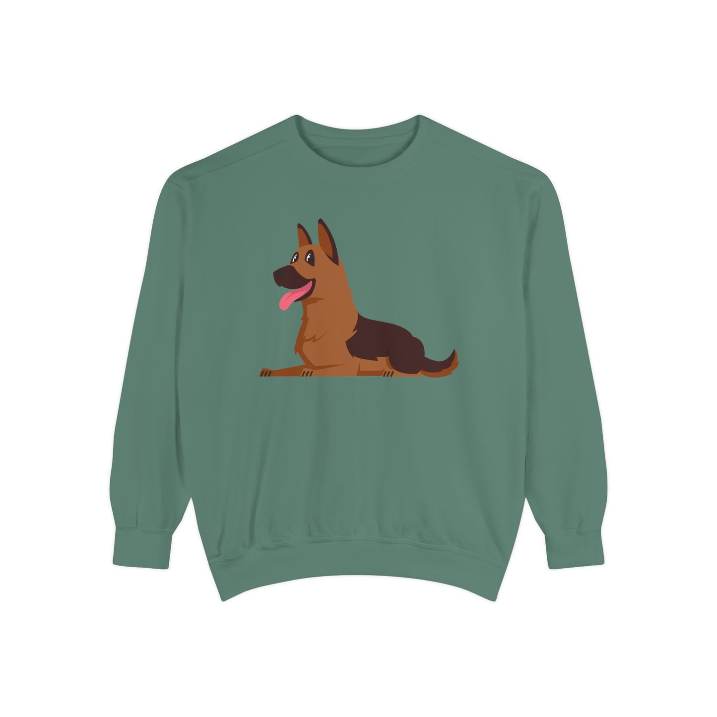 Unisex Dog Lover Hoodie With Graphic of a German Shepherd Leaving Tongue Out