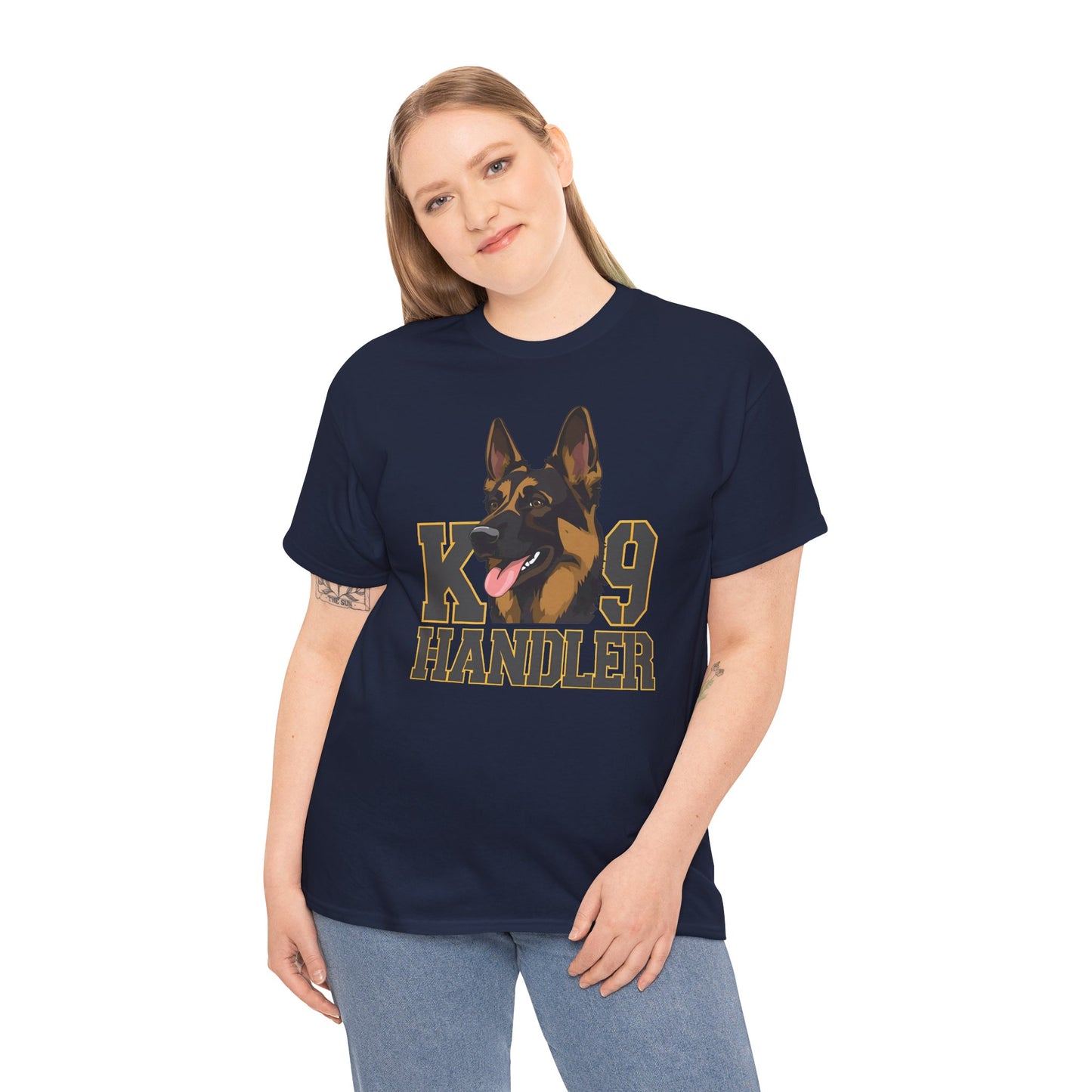 German Shepherd K9 Handler Tee, Perfect for Dog Lovers, Gift for Pet Owners, Unisex Cotton T-Shirt
