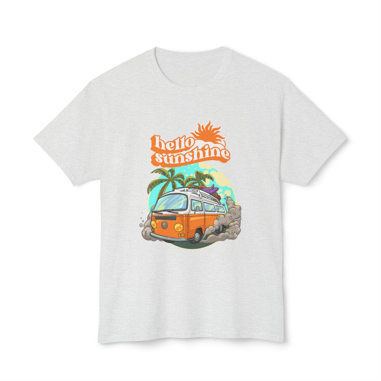Hello Sunshine Beach Vibe T-Shirt, Summer Tee, Vacation Shirt, Gift for Travelers, Cool Graphic Tee