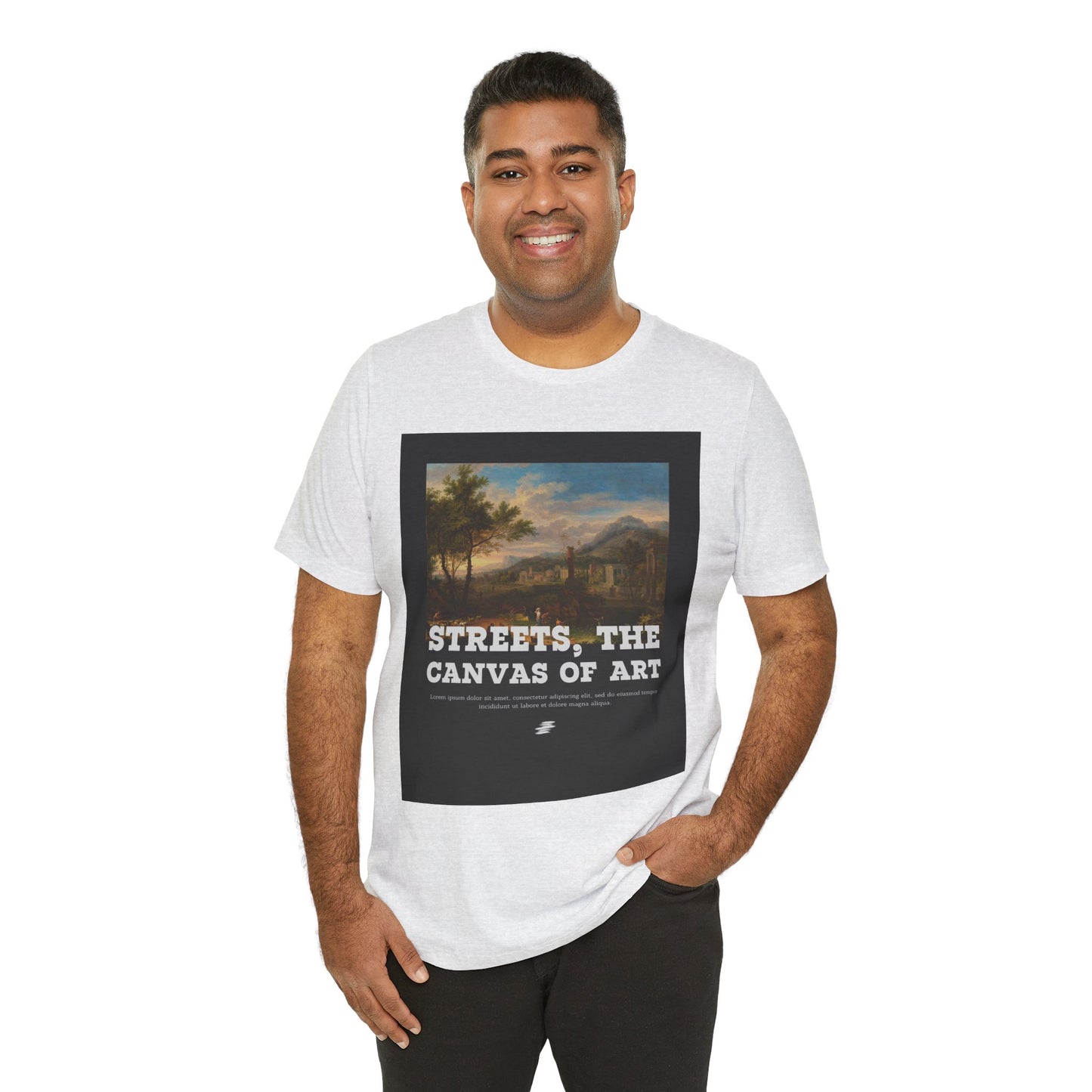 Artistic Graphic Tee - Streets, the Canvas of Art | Unisex Short Sleeve Shirt, Gift for Artists, Art Lovers, Casual Wear, Unique Gifts