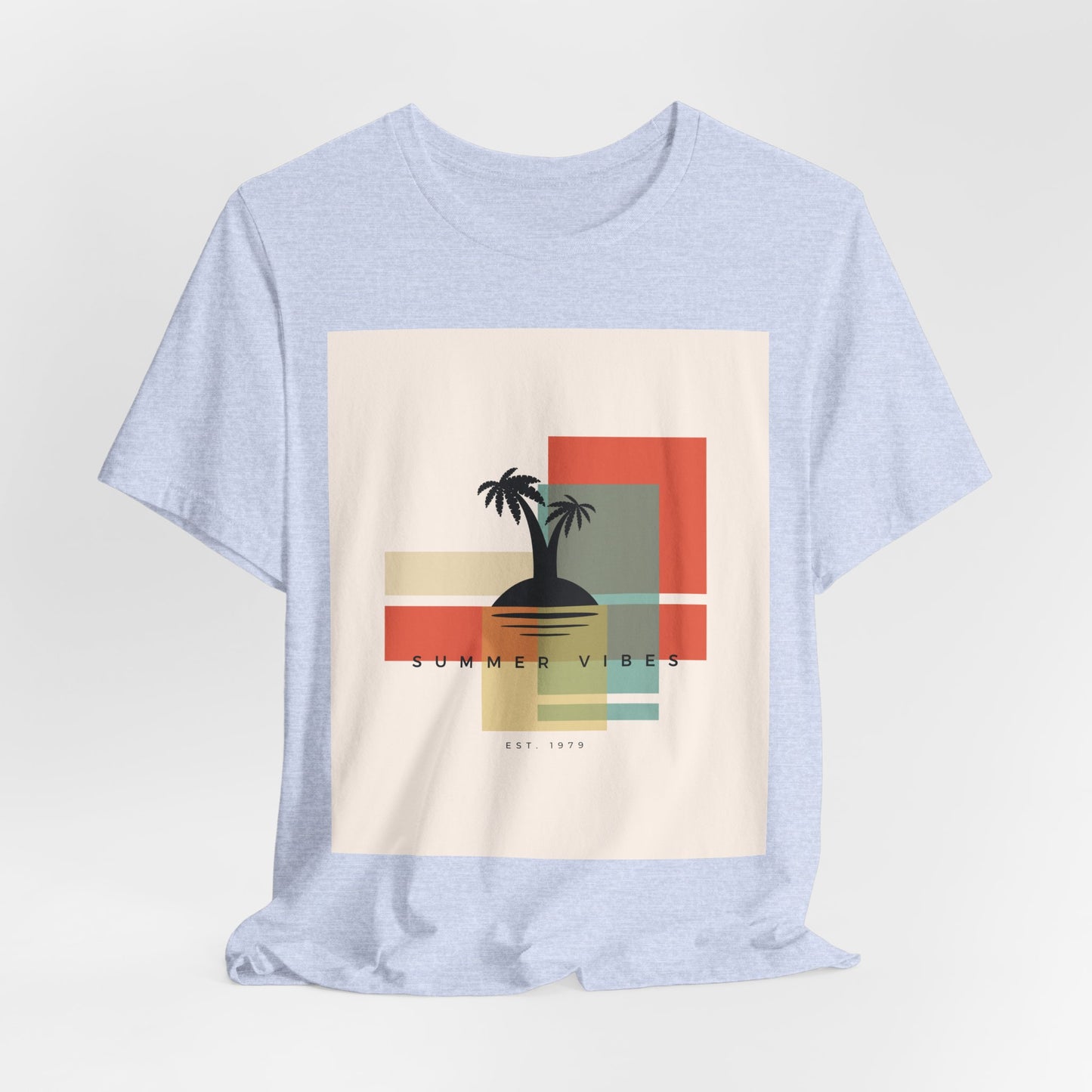 Tropical Sunset Tee, Summer Vibes Shirt, Vacation Outfit, Unisex Graphic Tee, Gift for Beach Lovers, Casual Wear