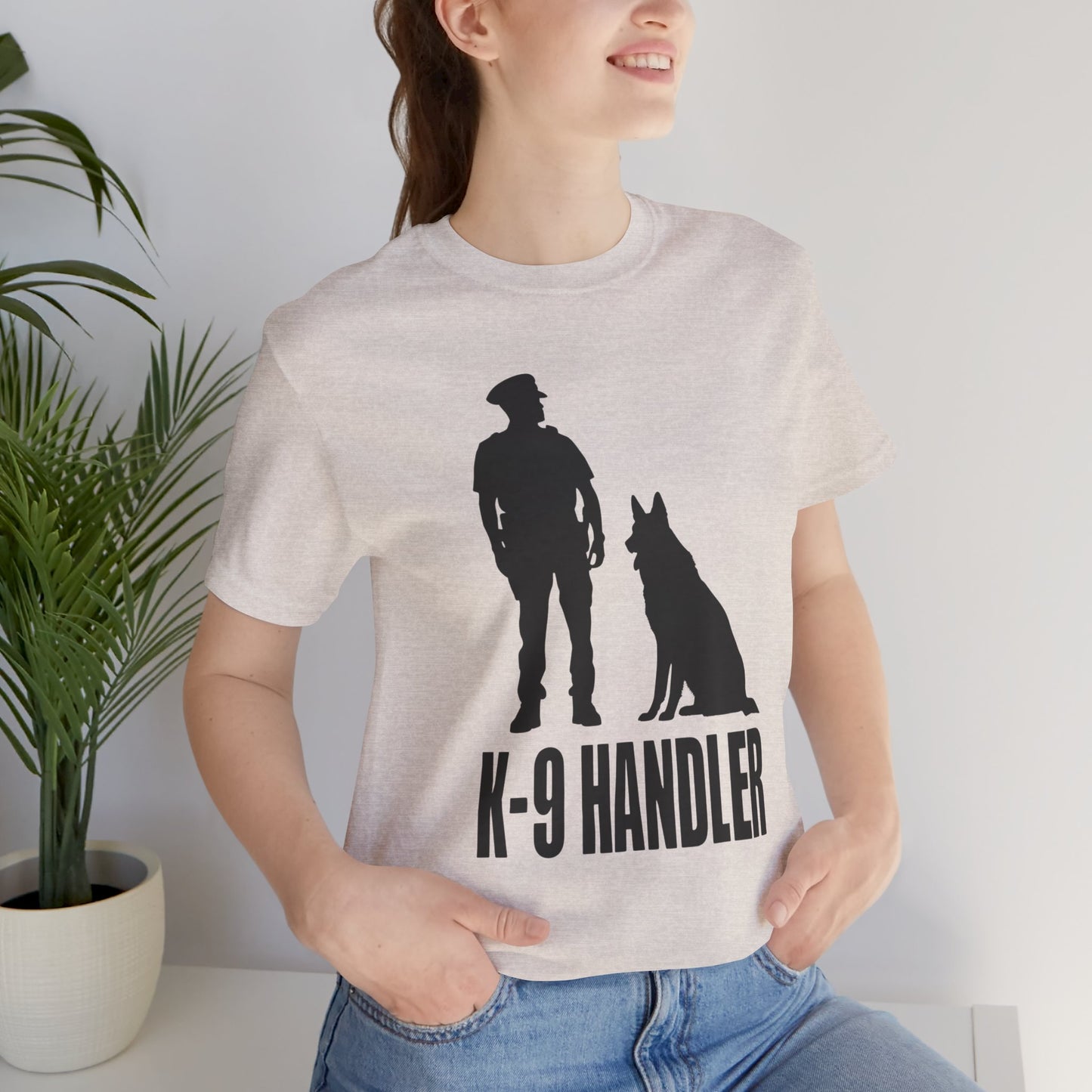 K9 Handler Unisex Tee, Dog Lover Gift, Pet Handler Shirt, Animal Advocate Apparel, Canine Enthusiast Top, Training Gear