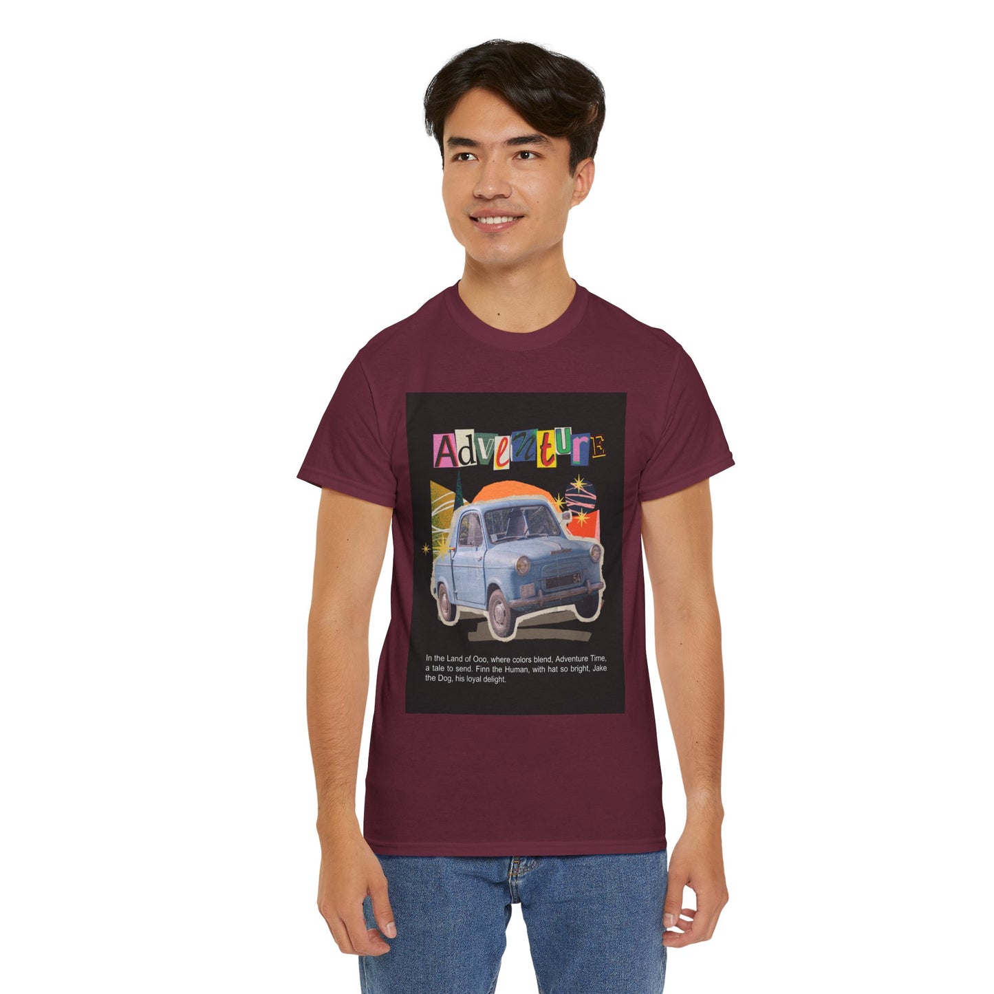 Adventure-Themed Unisex Cotton Tee, Retro Car Graphic Tee, Travel T-Shirt, Gift for Adventurers, Vintage Exploration Top