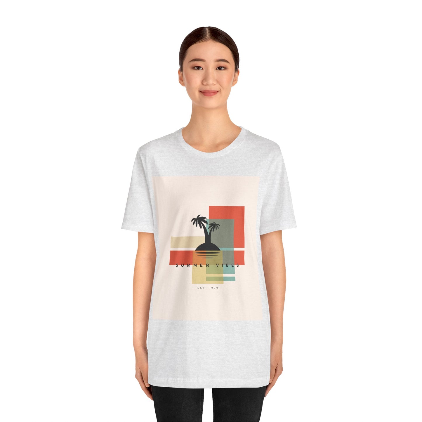 Tropical Sunset Tee, Summer Vibes Shirt, Vacation Outfit, Unisex Graphic Tee, Gift for Beach Lovers, Casual Wear