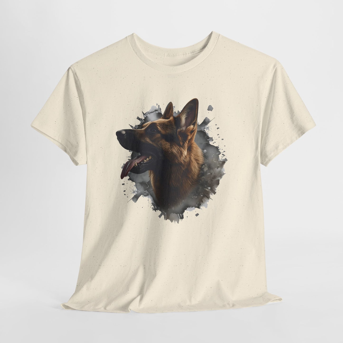 German Shepherd Lover Tee With 3D Design, Unisex Cotton Shirt, Dog T-Shirt, Pet Lovers Gift, Animal Enthusiast Apparel