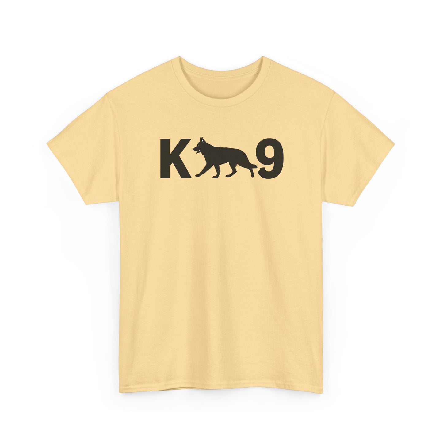 Black German Shepherd K9 Unisex Heavy Cotton Tee - Perfect for Dog Lovers, Pet Owners