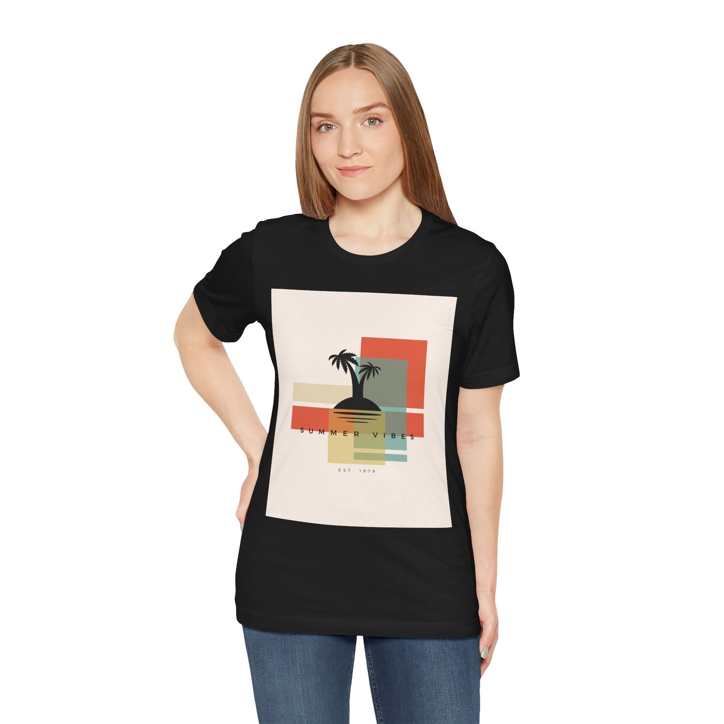 Tropical Sunset Tee, Summer Vibes Shirt, Vacation Outfit, Unisex Graphic Tee, Gift for Beach Lovers, Casual Wear