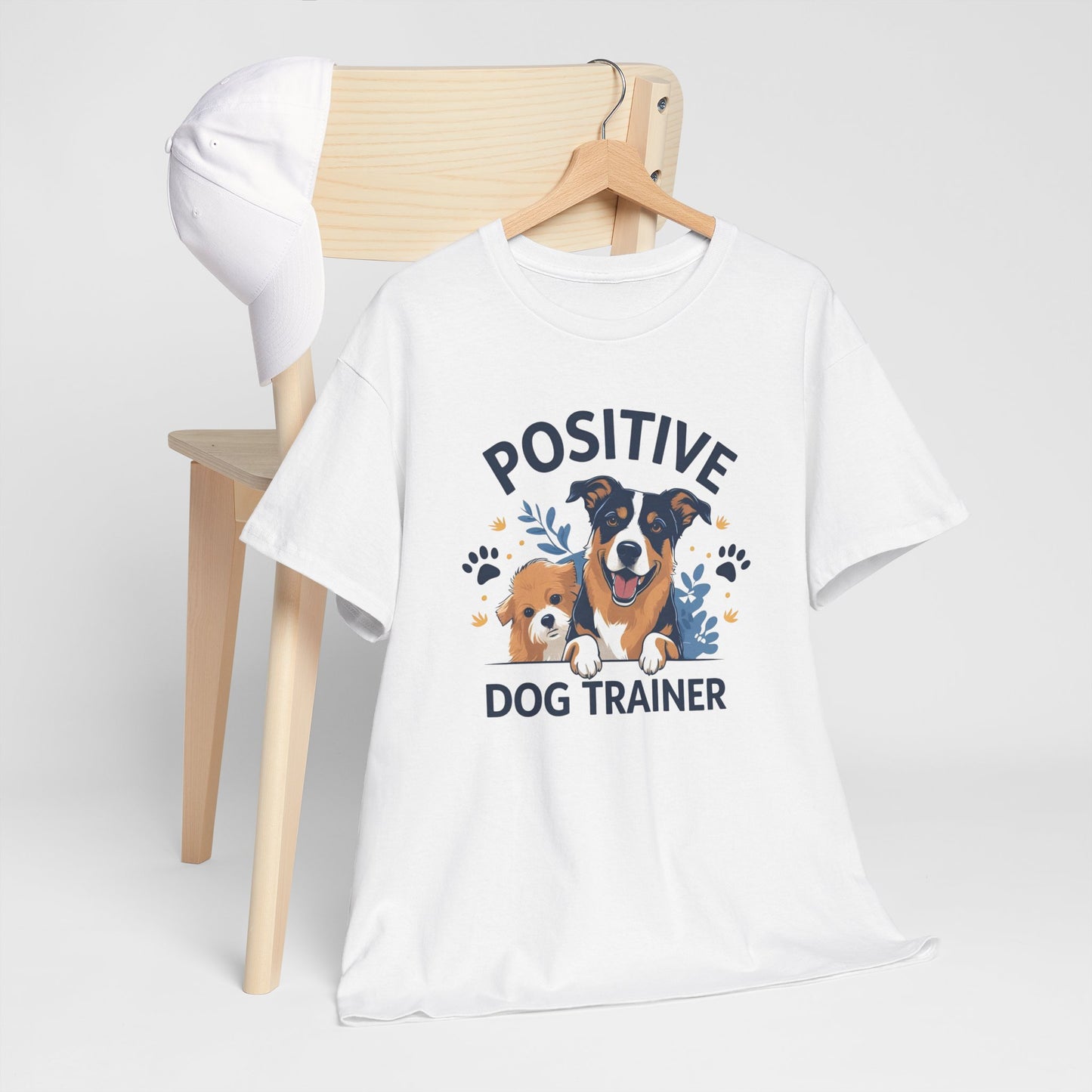 Positive Dog Trainer Tee, Dog Lover Gift, Unisex Cotton T-Shirt, Pet Training Apparel, Animal Care, Casual Dog Shirt