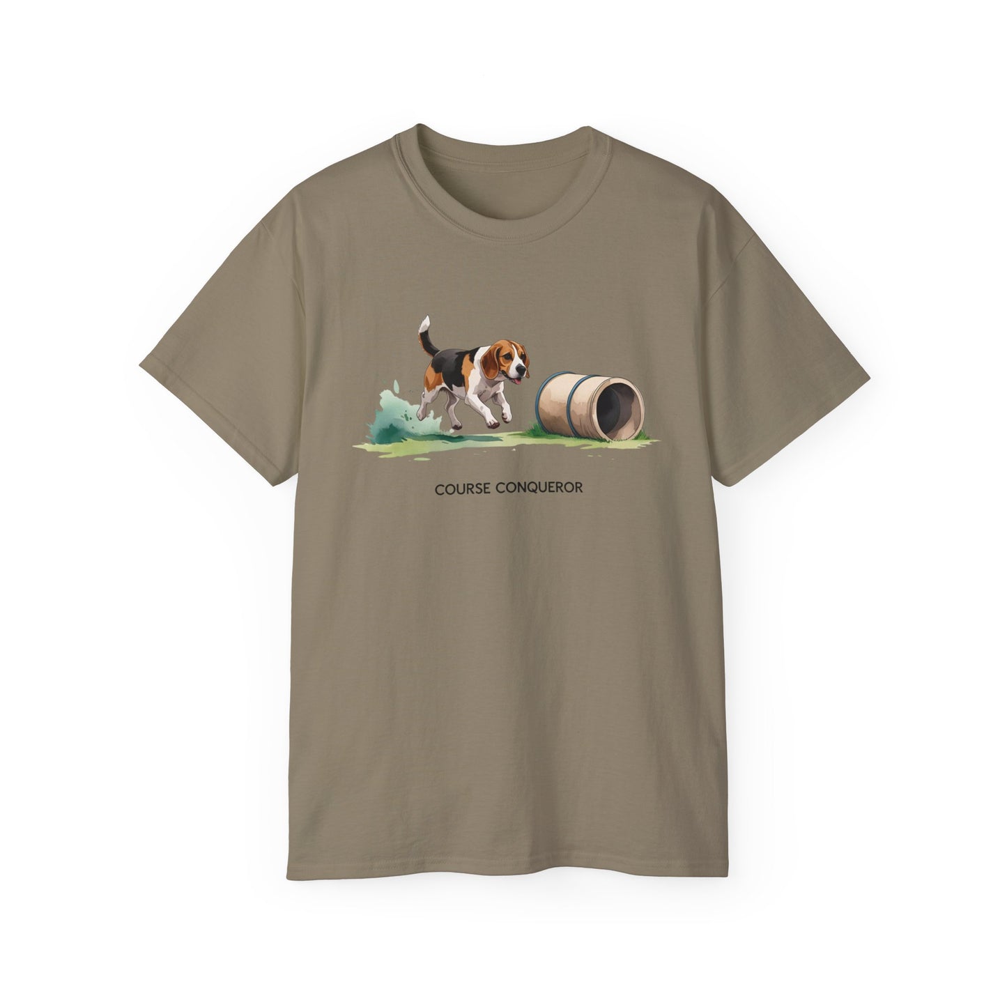 Dog Agility Tee - Course Conqueror | Beagle Graphic T-Shirt, Pet Enthusiast Gift, Animal Lover Apparel, Wearable Art for Dog Lovers
