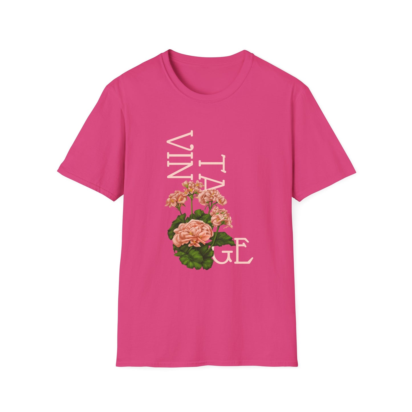 Vintage Floral Graphic Tee, Retro Flower Shirt, Unisex Casual T-Shirt, Gift for Plant Lovers, Summer Fashion