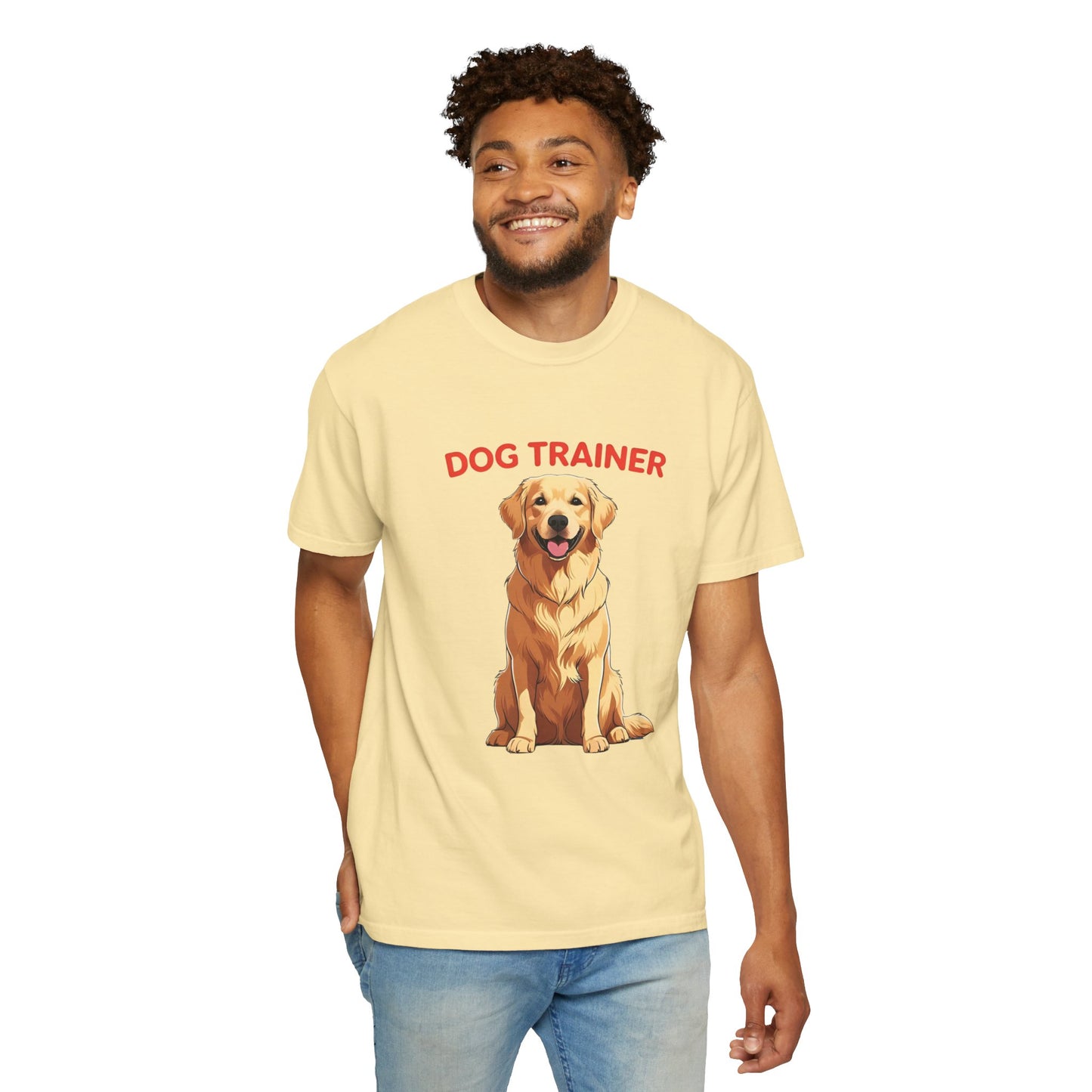 Dog Trainer Unisex Garment-Dyed T-Shirt | Perfect Gift for Dog Lovers, Pet Owners, Trainers, Birthdays, and Everyday Use