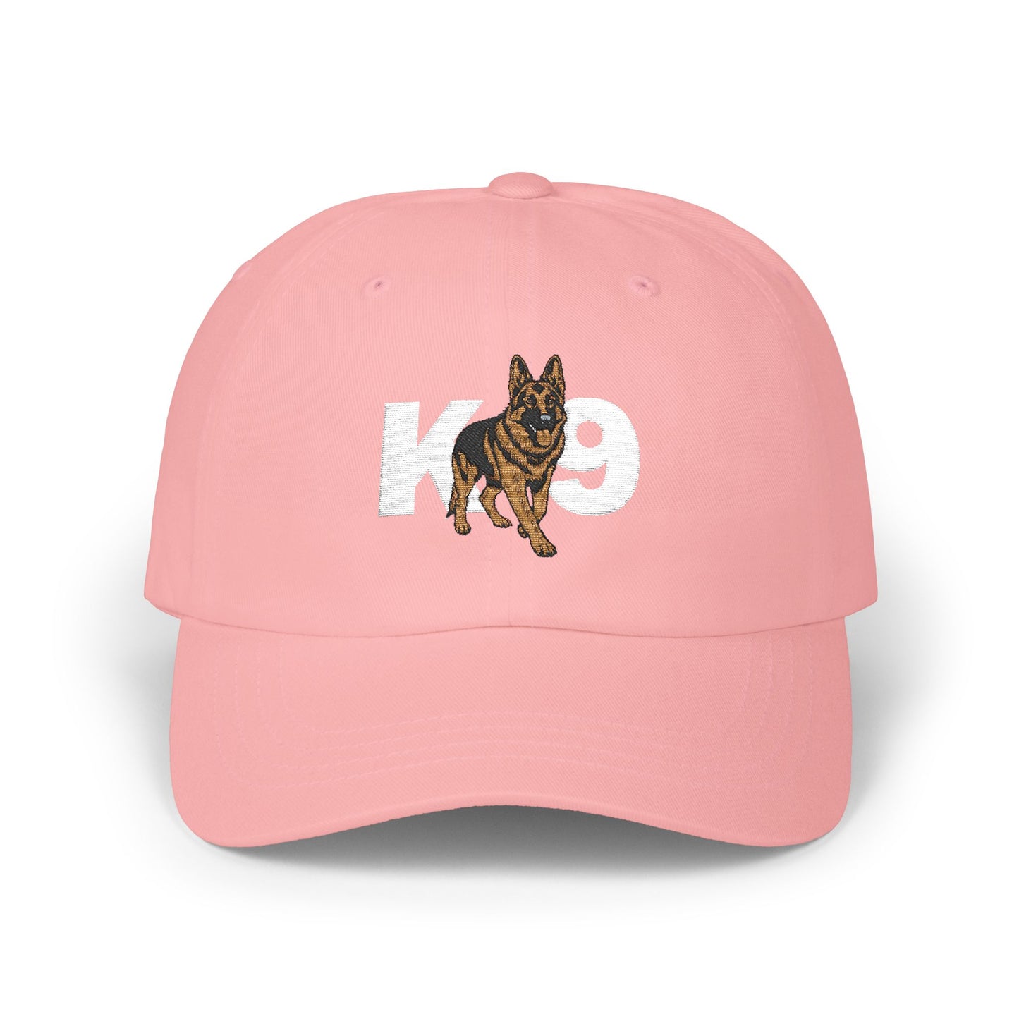 Classic Embroidered K9 Dad Cap Featuring German Shepherd | Dog Lover's Hat, Pet Owner Gift, Adjustable Baseball Cap