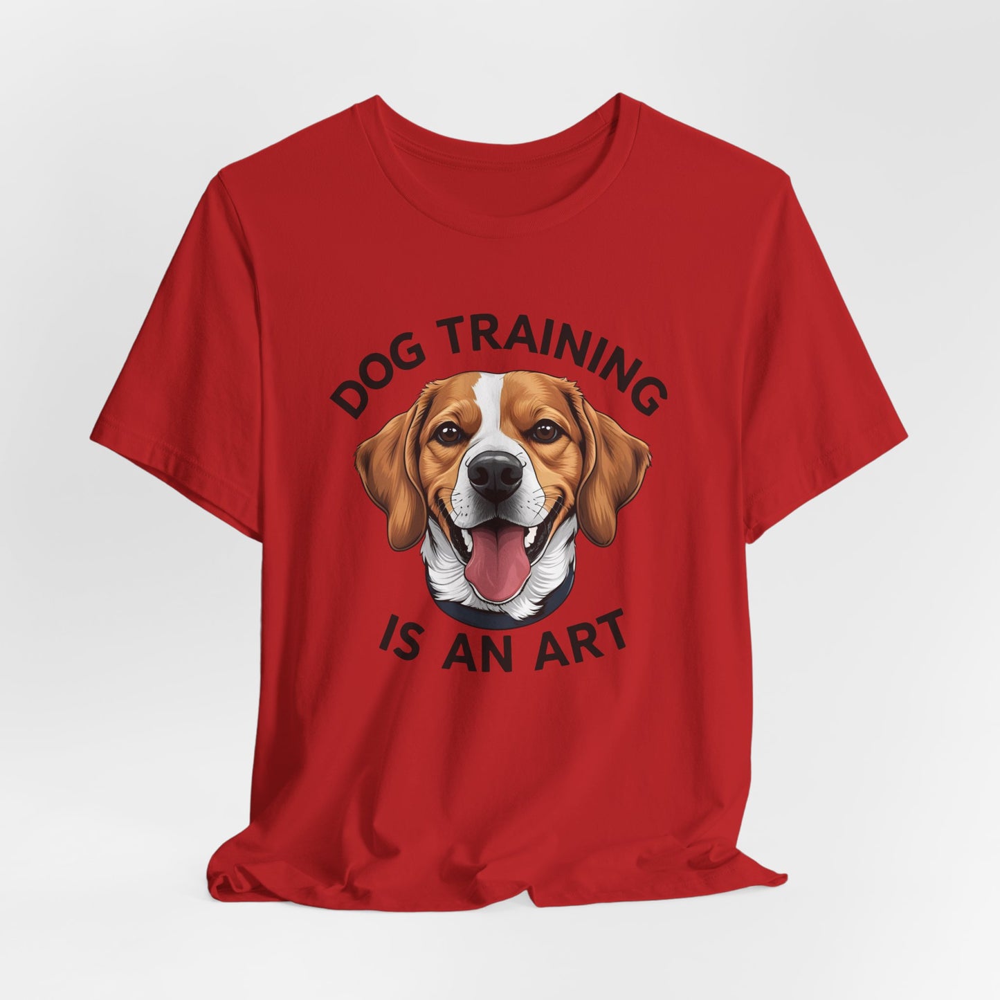 Dog Training is An Art Tee - Unisex Jersey Short Sleeve, Gift for Dog Lovers, Training T-Shirt, Dog Owner Apparel, Cute Canine Shirt