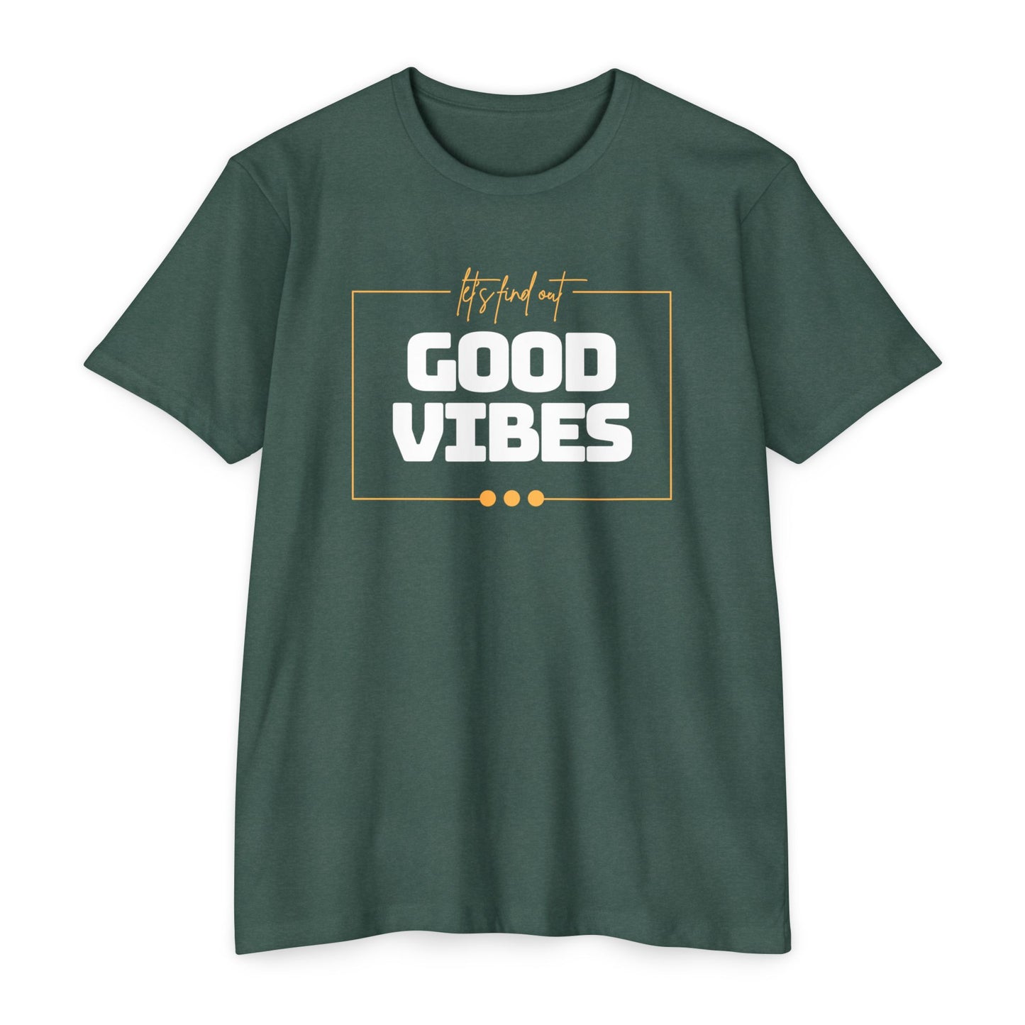 Good Vibes Unisex CVC Jersey T-shirt, Casual Tee, Positive Messaging Shirt, Everyday Wear, Gift for Friends