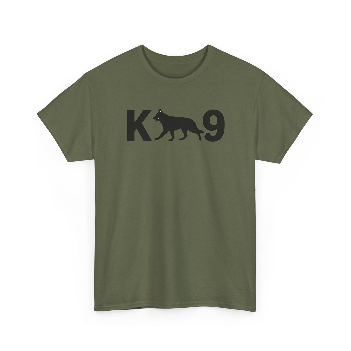 Black German Shepherd K9 Unisex Heavy Cotton Tee - Perfect for Dog Lovers, Pet Owners