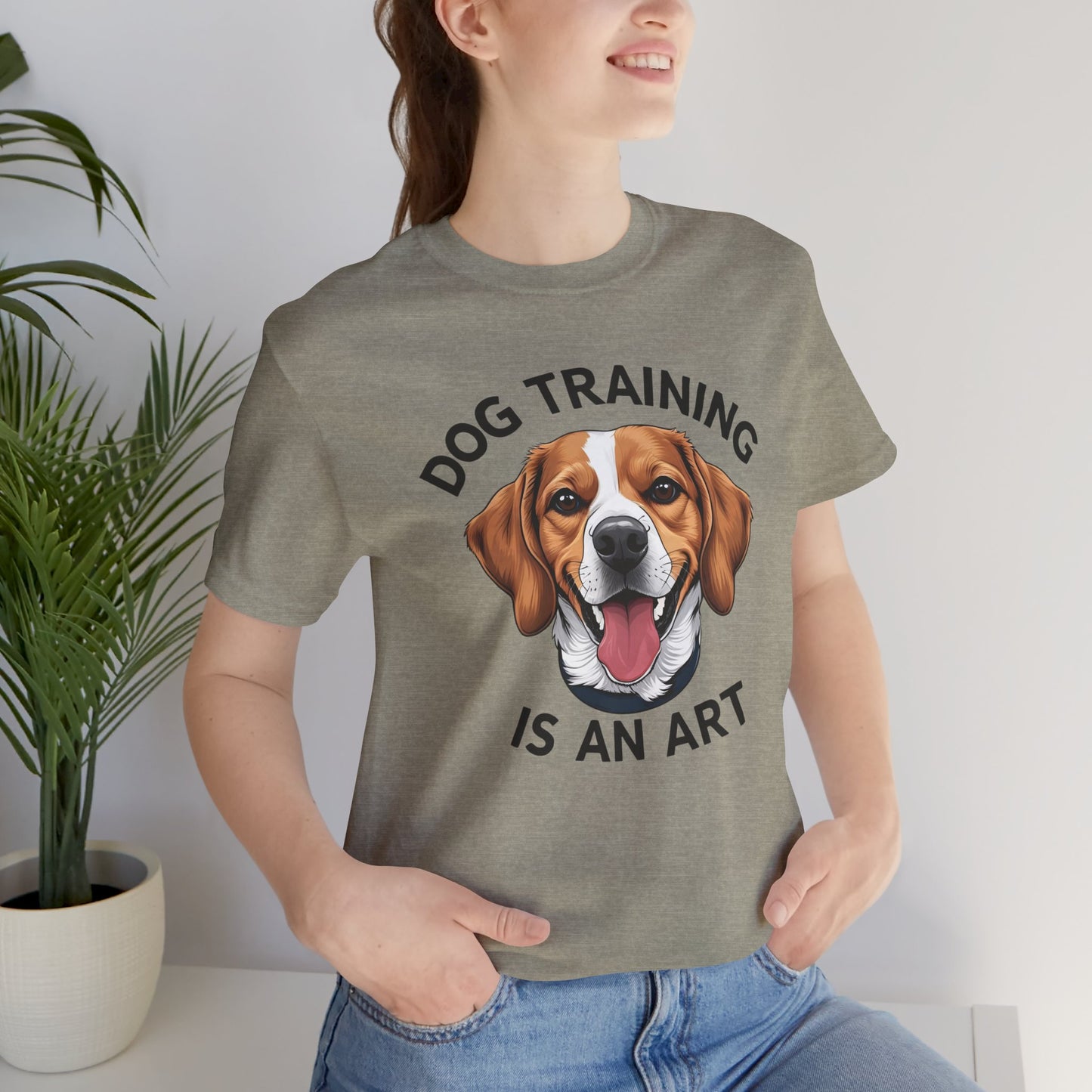 Dog Training is An Art Tee - Unisex Jersey Short Sleeve, Gift for Dog Lovers, Training T-Shirt, Dog Owner Apparel, Cute Canine Shirt