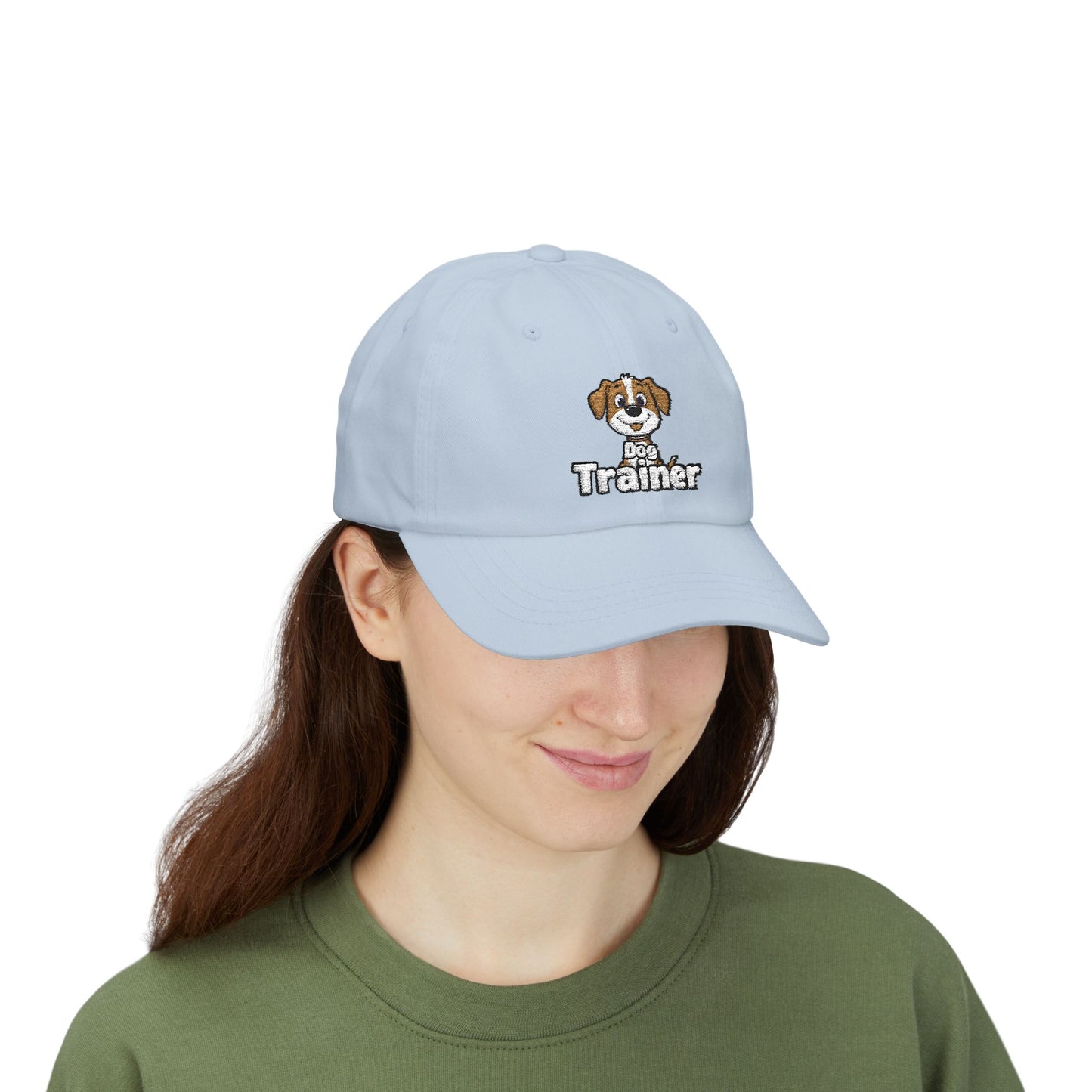 Embroidered Dog Trainer Classic Dad Cap Featuring a Cute Funny Dog | Dog-themed Accessories