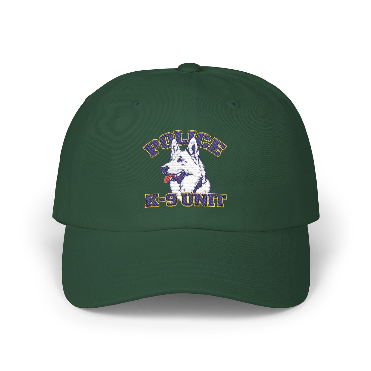 Police K-9 Unit Classic Embroidered Dad Cap, Adjustable Hat for Dog Lovers, Gift for Law Enforcement