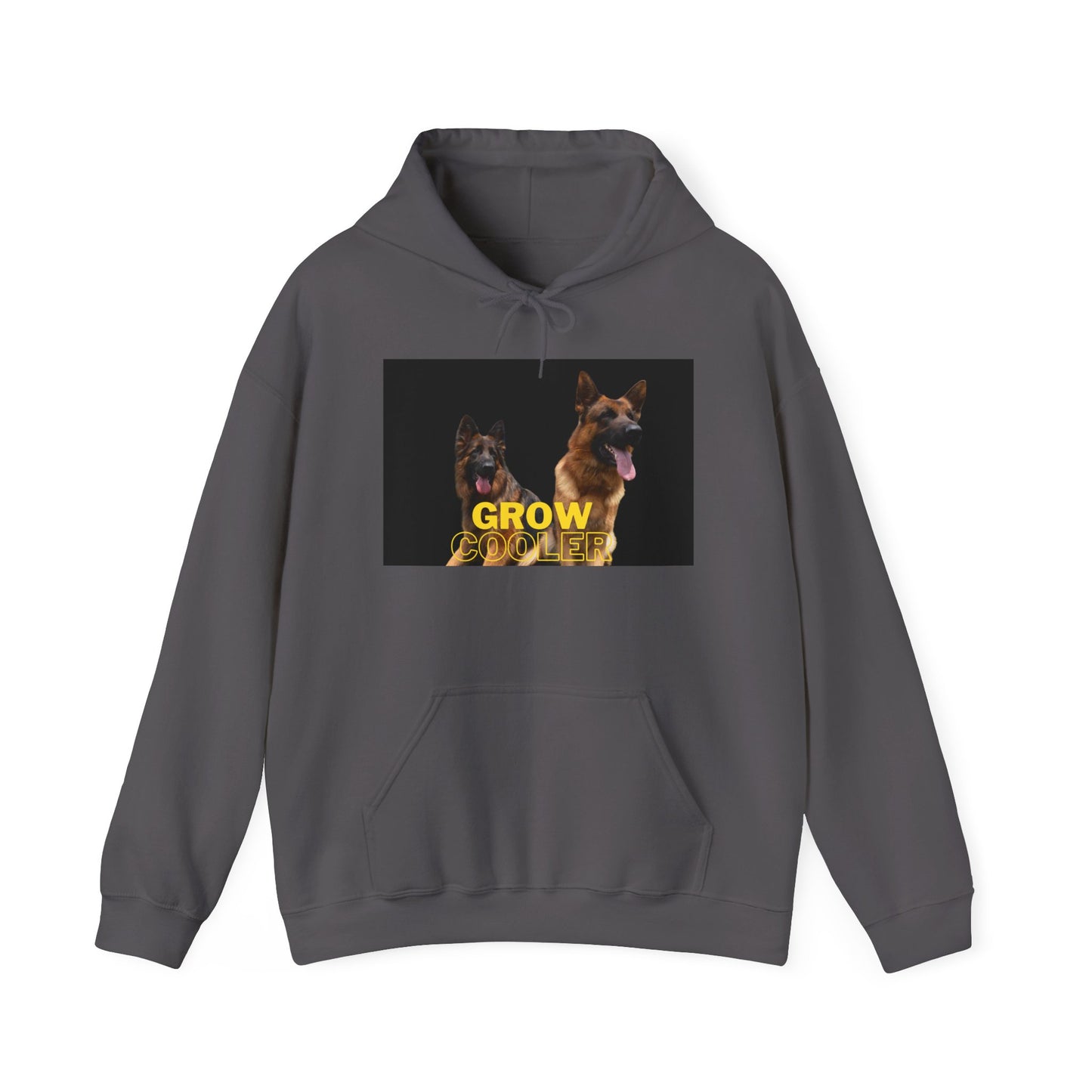 Unisex Dog Lover Hoodie With Two German Shepherds and Caption Grow Cooler