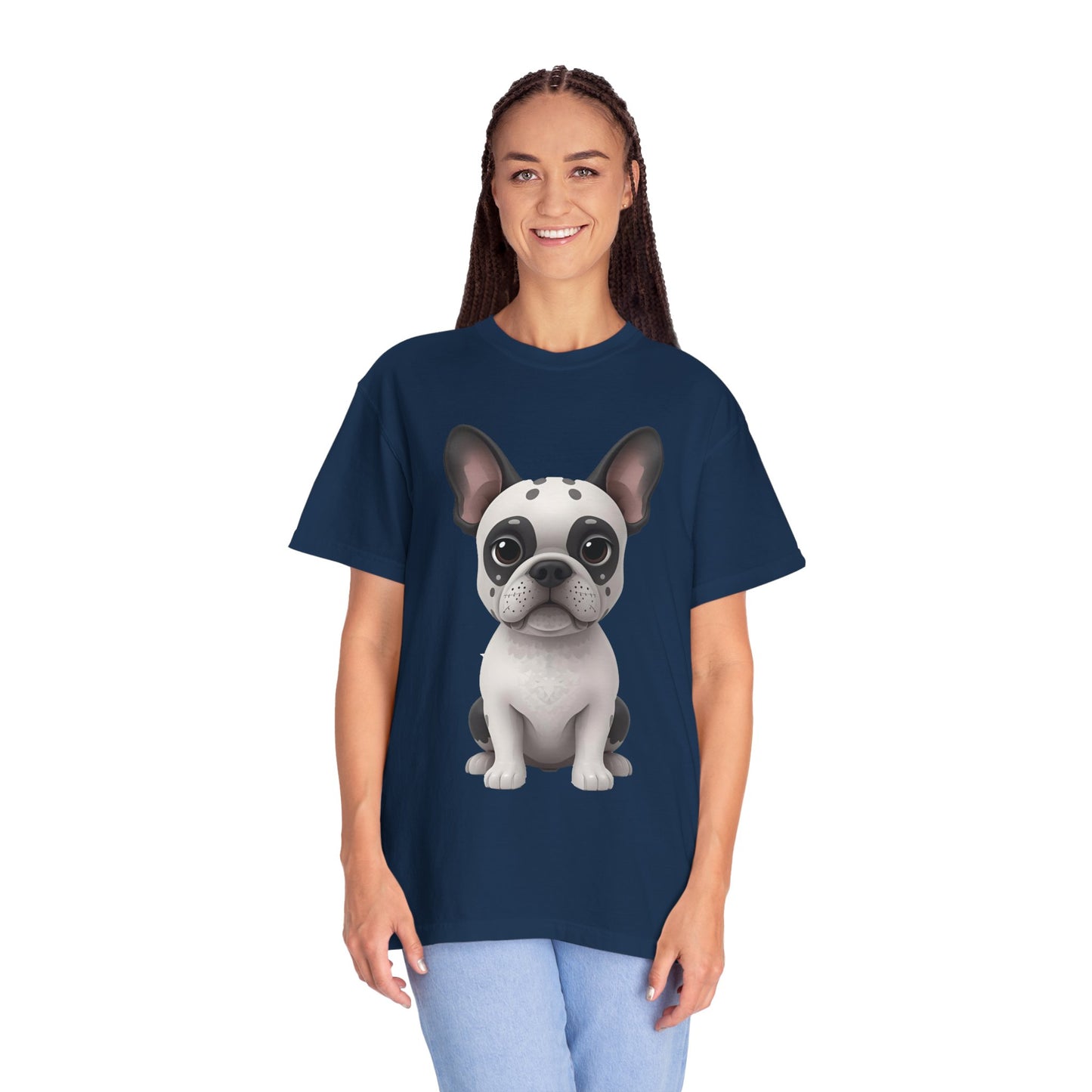 Cute 3D Design French Bulldog Unisex T-shirt, Animal Lover Gift