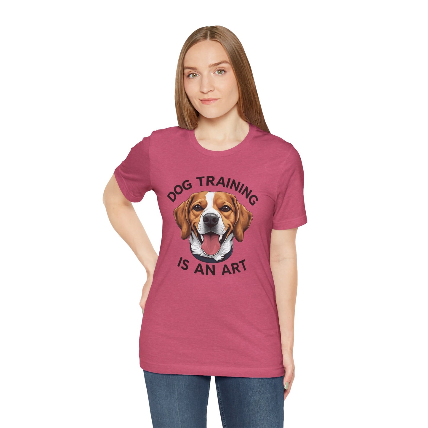 Dog Training is An Art Tee - Unisex Jersey Short Sleeve, Gift for Dog Lovers, Training T-Shirt, Dog Owner Apparel, Cute Canine Shirt