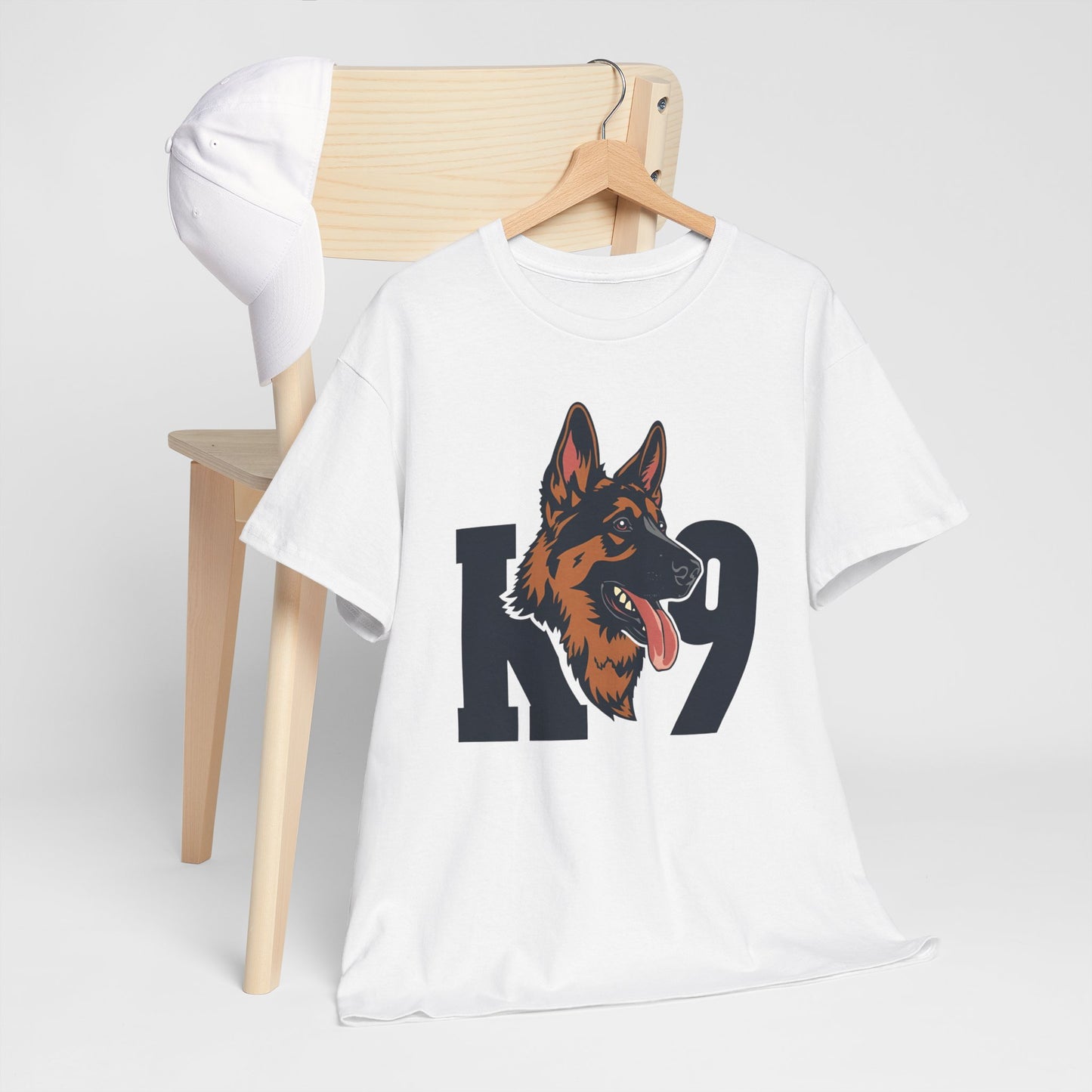 German Shepherd K9 Lover Unisex Heavy Cotton Tee | Dog Owner Gift, Dog Lover Apparel