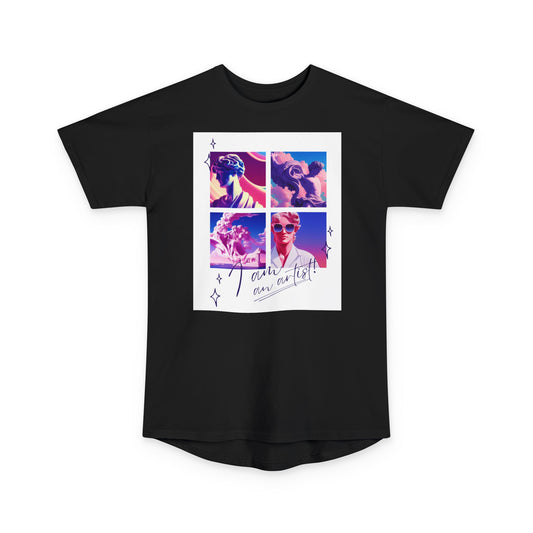 Urban Graphic Tee with Artistic Collage Design, Streetwear Fashion, Unisex Apparel, Casual Wear, Gift for Art Lovers