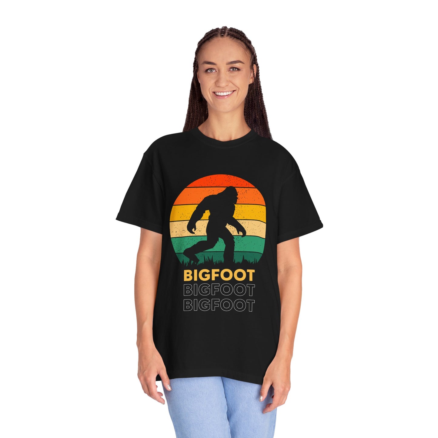 Retro Bigfoot Unisex T-Shirt, Vintage Sasquatch Tee, Nature Lover Gift, Outdoor Adventure Apparel, Cool Summer Shirt