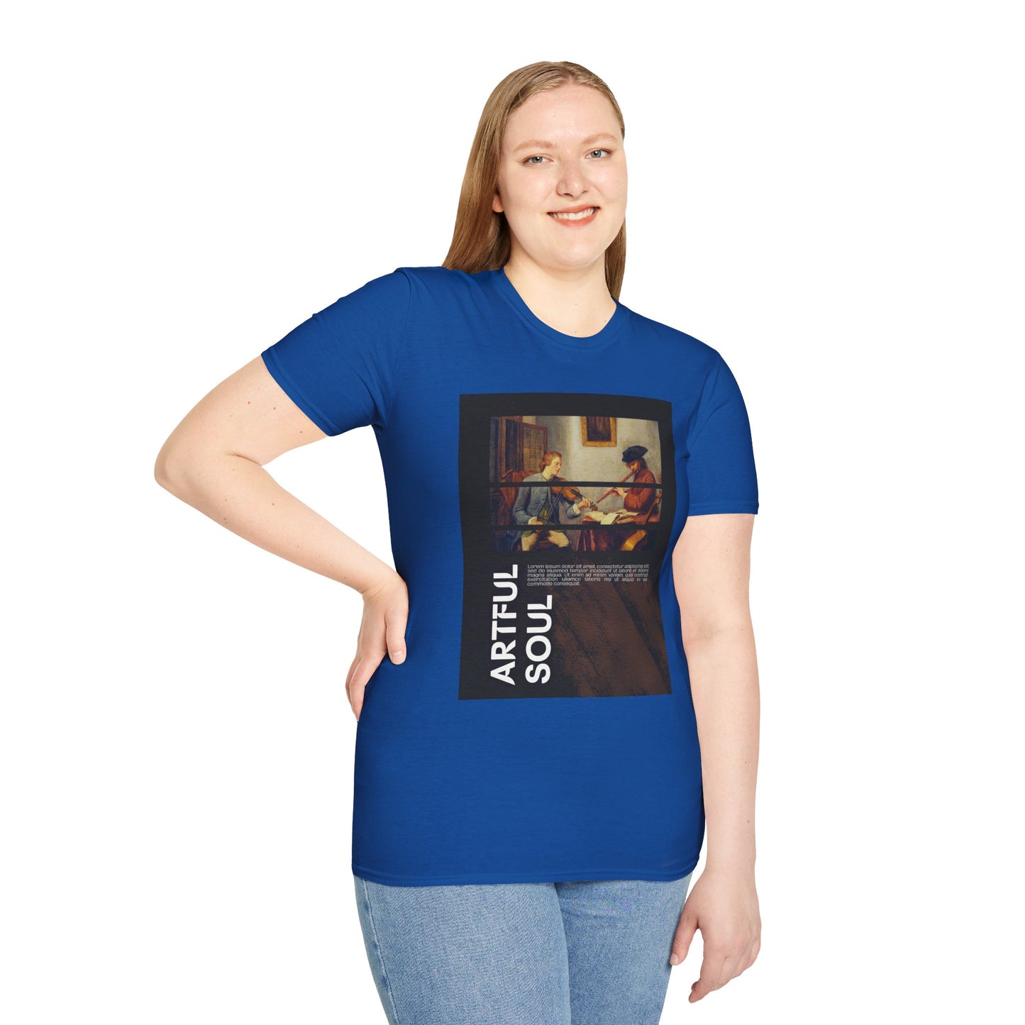 Artful Soul Unisex Softstyle T-Shirt, Artistic Tee, Gift for Art Lovers, Casual Wear, Creative Fashion, Art Enthusiast Shirt