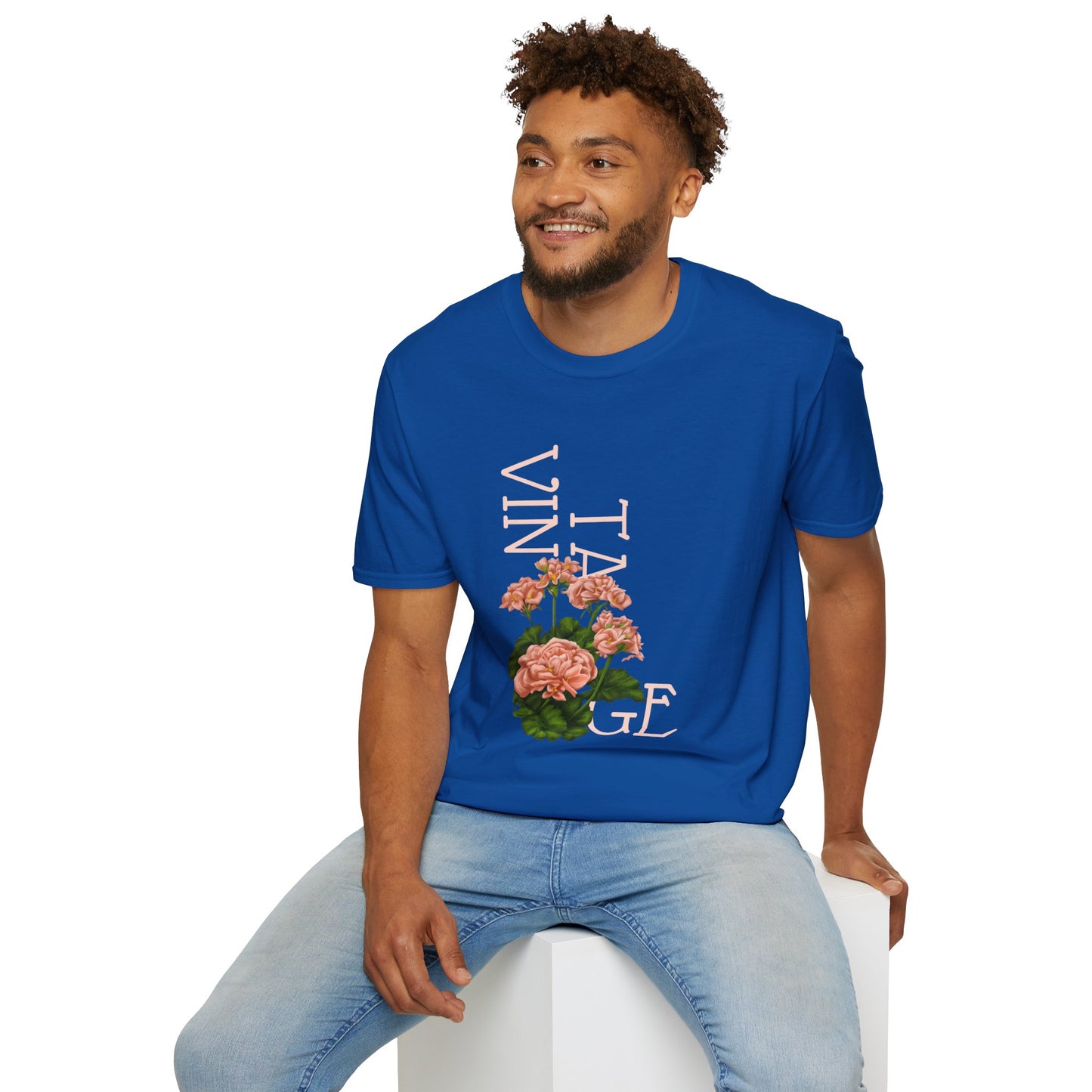 Vintage Floral Graphic Tee, Retro Flower Shirt, Unisex Casual T-Shirt, Gift for Plant Lovers, Summer Fashion