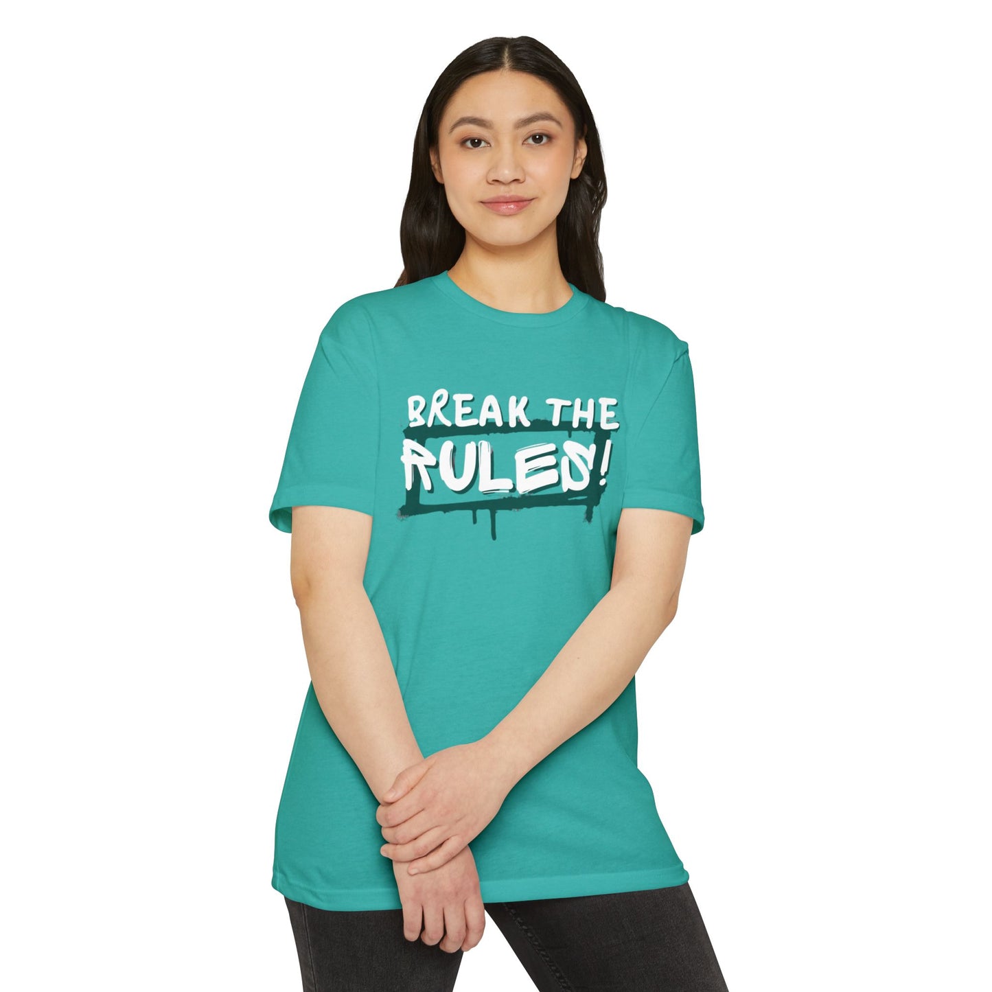 Break the Rules Graphic Tee, Unisex T-Shirt for Trendsetters, Casual Everyday Wear, Gift for Teens, Fun Statement Shirt