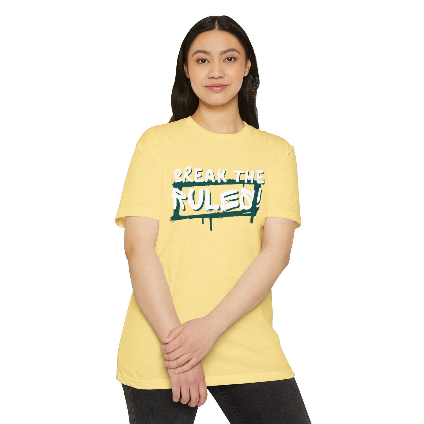 Break the Rules Graphic Tee, Unisex T-Shirt for Trendsetters, Casual Everyday Wear, Gift for Teens, Fun Statement Shirt