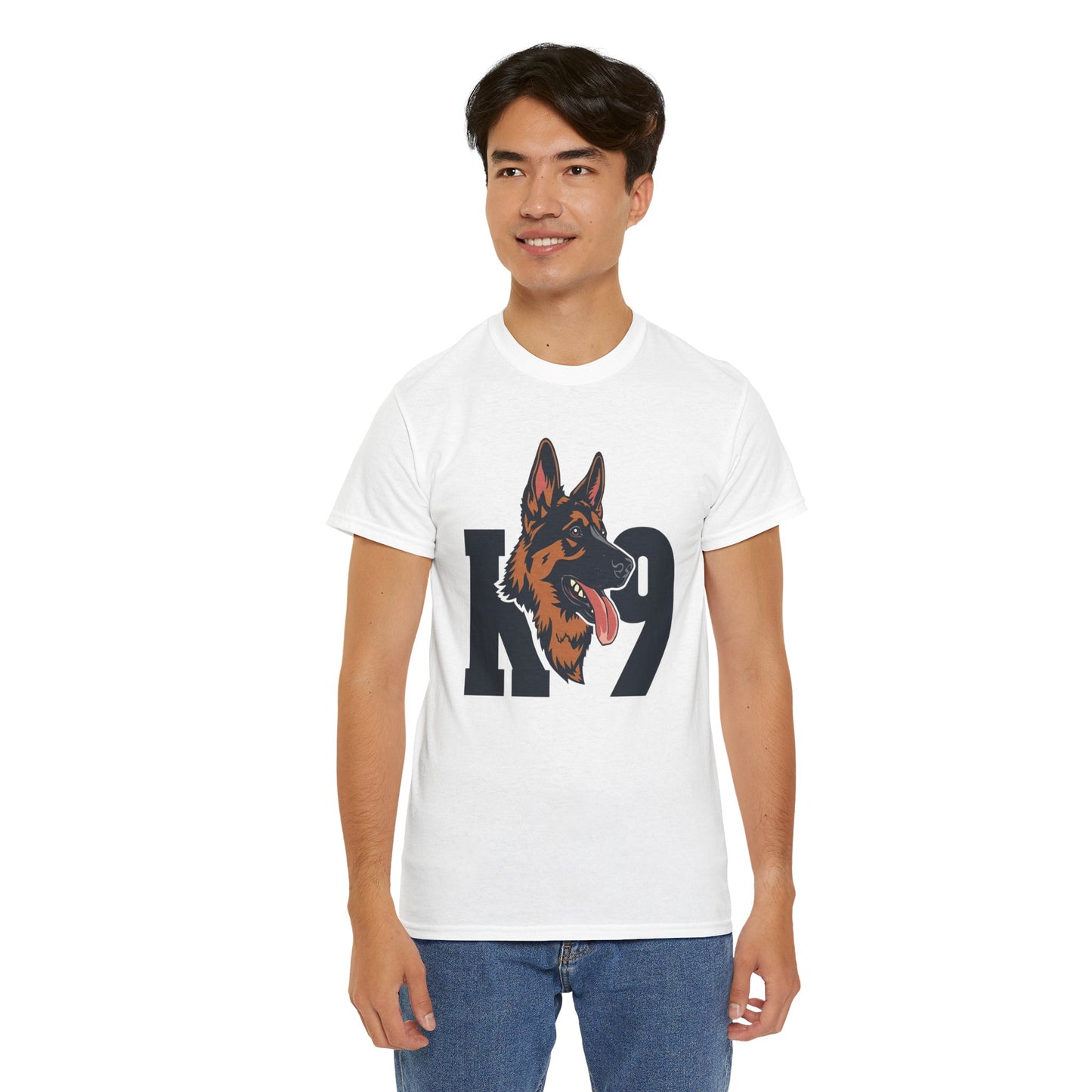 German Shepherd K9 Lover Unisex Heavy Cotton Tee | Dog Owner Gift, Dog Lover Apparel