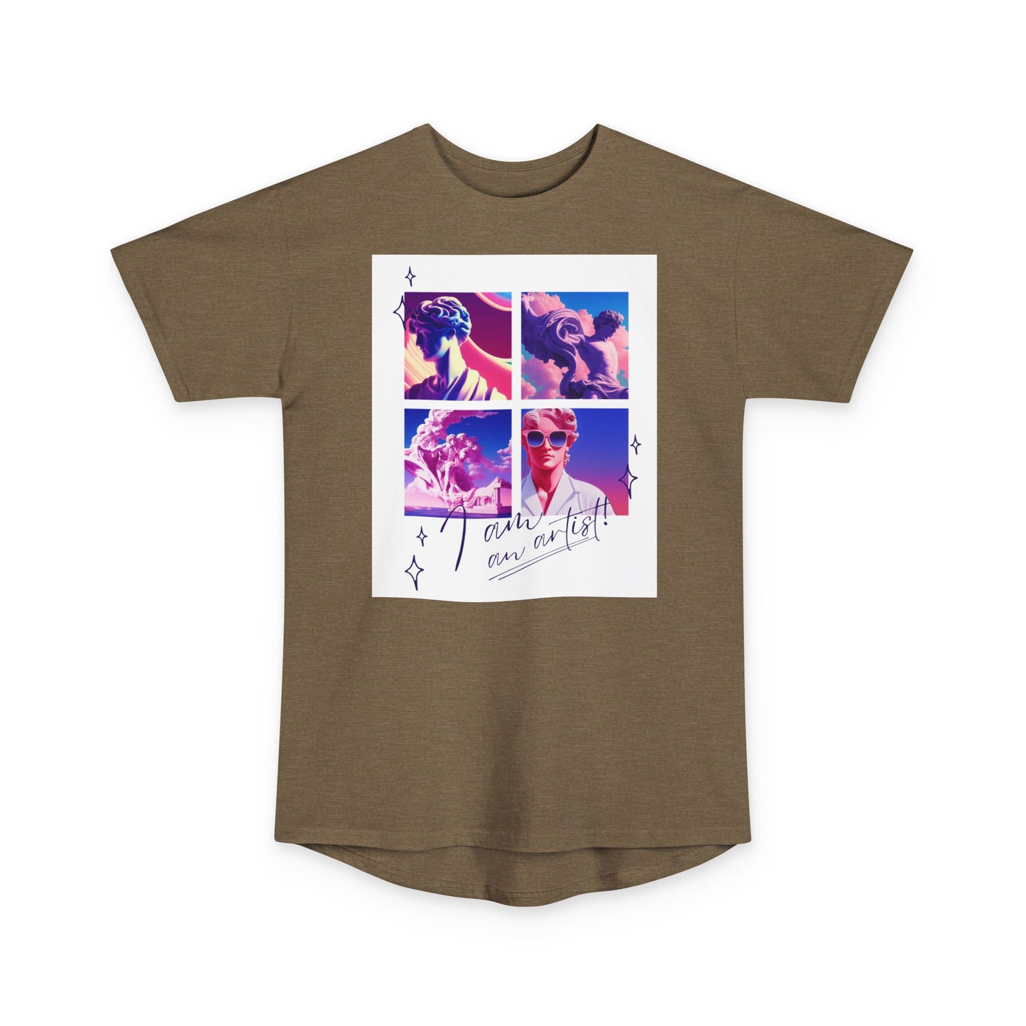 Urban Graphic Tee with Artistic Collage Design, Streetwear Fashion, Unisex Apparel, Casual Wear, Gift for Art Lovers