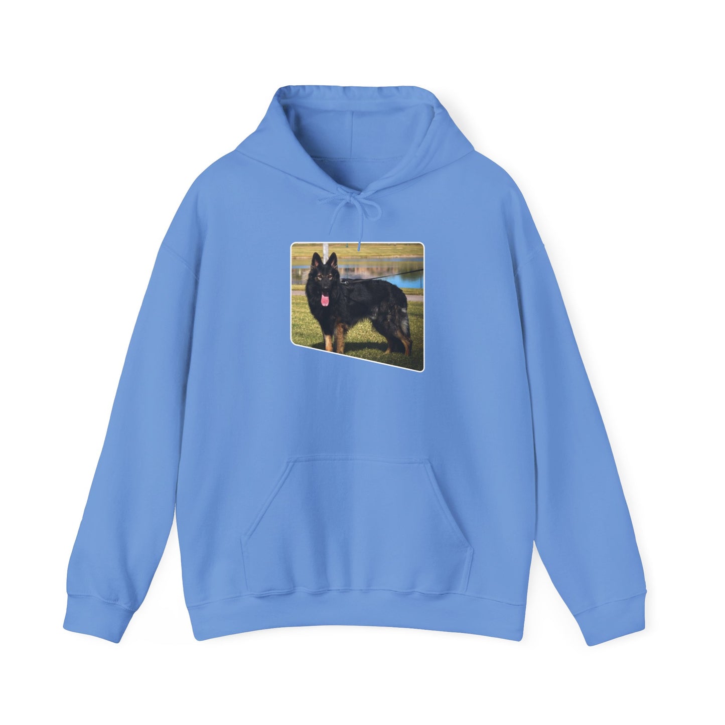 Unisex Dog Lover Hoodie With an Old Fashioned Working Line German Shepherd