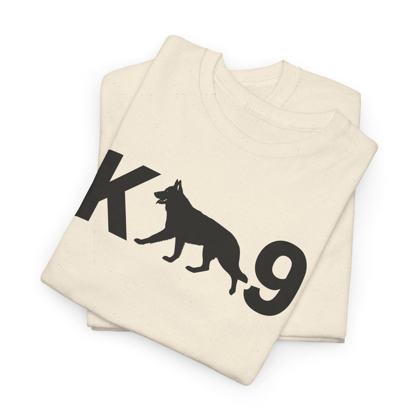 Black German Shepherd K9 Unisex Heavy Cotton Tee - Perfect for Dog Lovers, Pet Owners