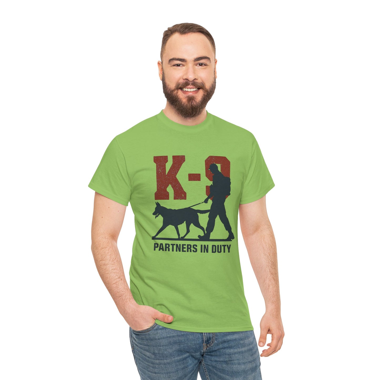 K-9 Partners in Duty Tee, Dog Handler T-Shirt, Dog Lover Tee, Police Dog Apparel, Dog Owner T-Shirt
