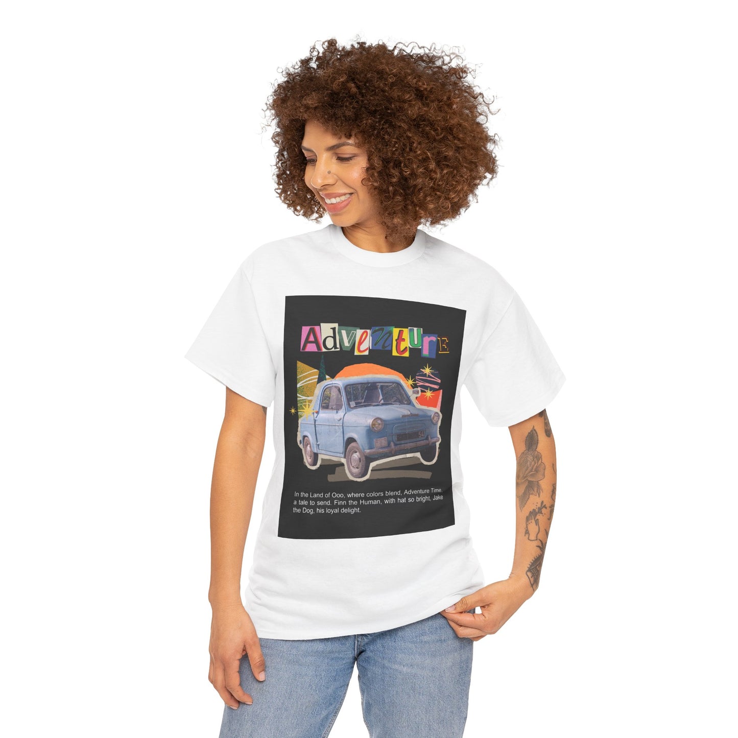 Adventure-Themed Unisex Cotton Tee, Retro Car Graphic Tee, Travel T-Shirt, Gift for Adventurers, Vintage Exploration Top