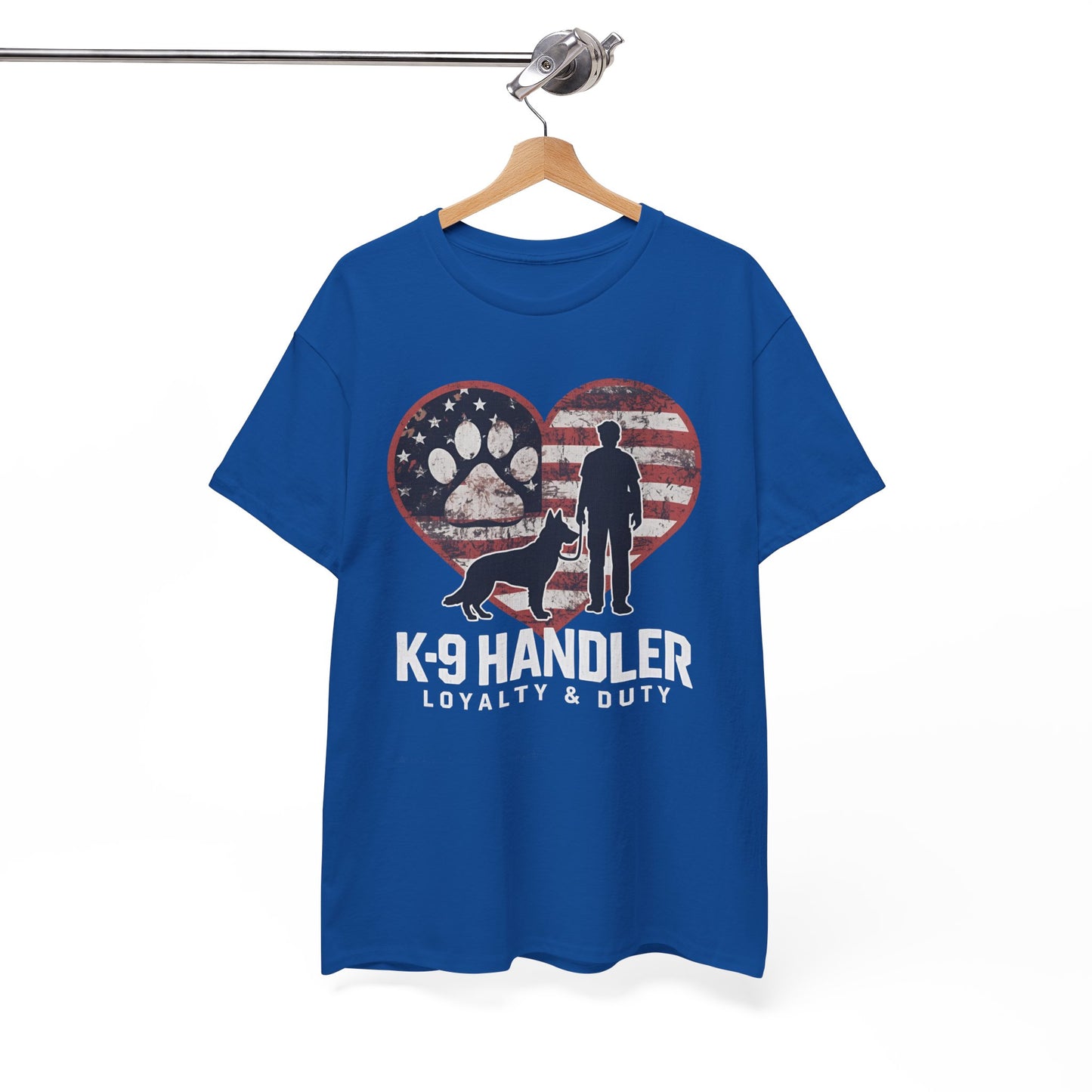 K-9 Handler Heart Tee | Loyalty & Duty T-Shirt | Dog Lover Gift, Police Support Shirt