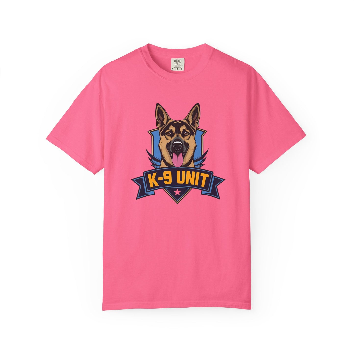 K-9 Unit Unisex Garment-Dyed T-shirt for Dog Lovers, Pet Owner Gift, Casual Wear