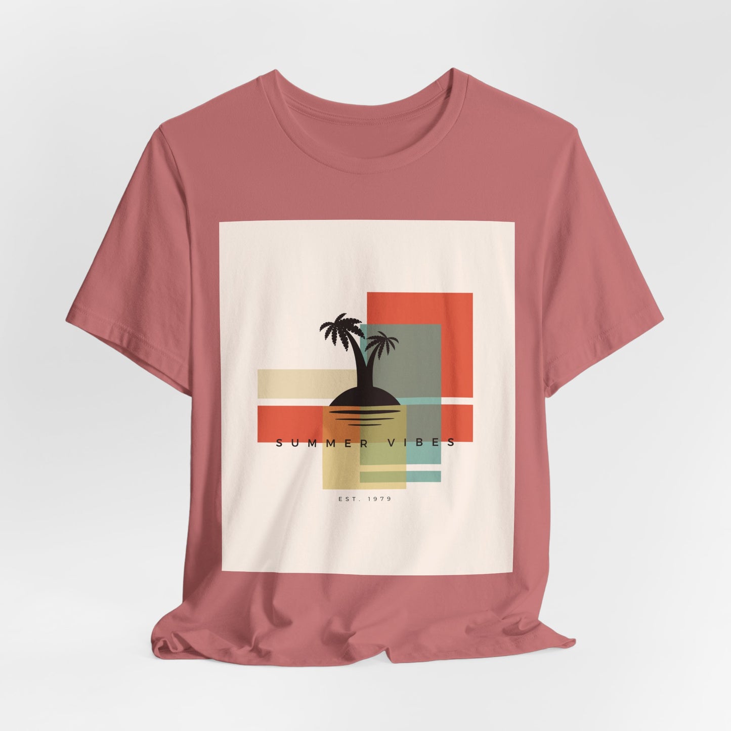 Tropical Sunset Tee, Summer Vibes Shirt, Vacation Outfit, Unisex Graphic Tee, Gift for Beach Lovers, Casual Wear