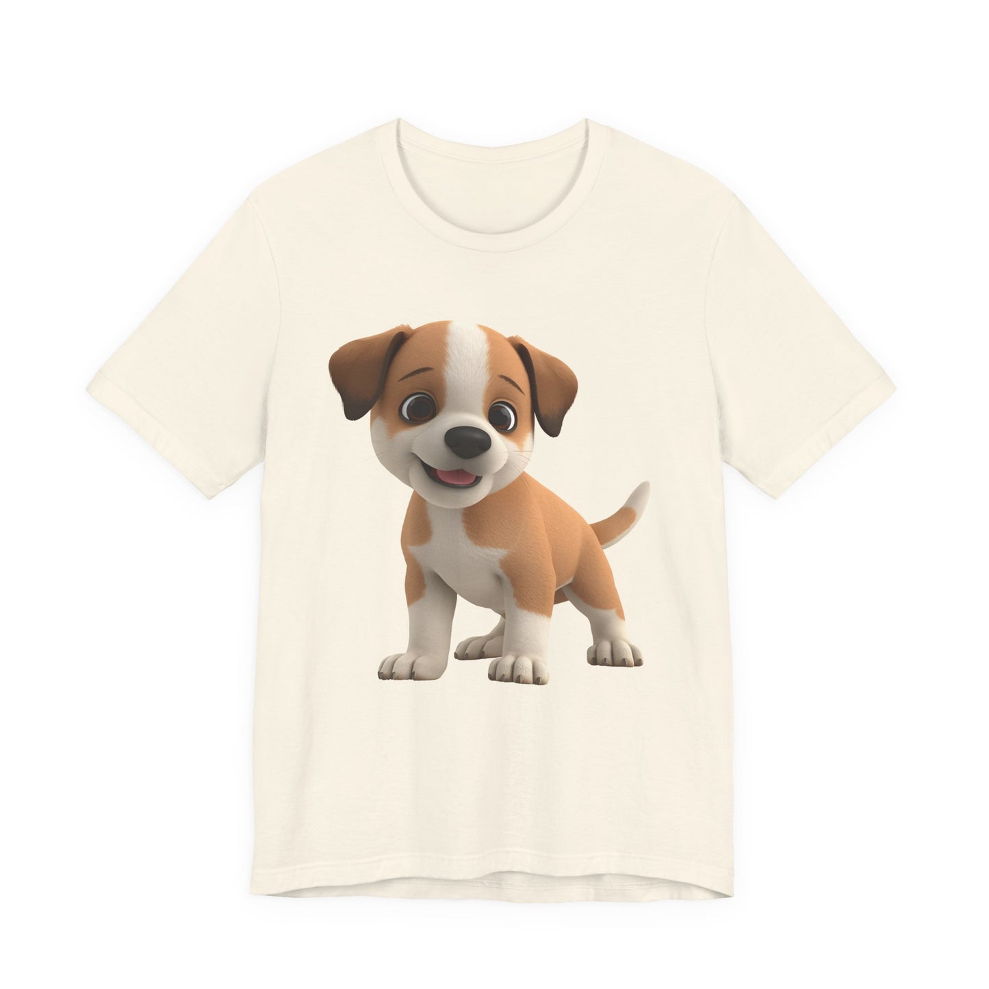 Cute Dog 3D Graphic Tee, Fun Animal Shirt, Dog Lover Gift, Playful Fashion Statement