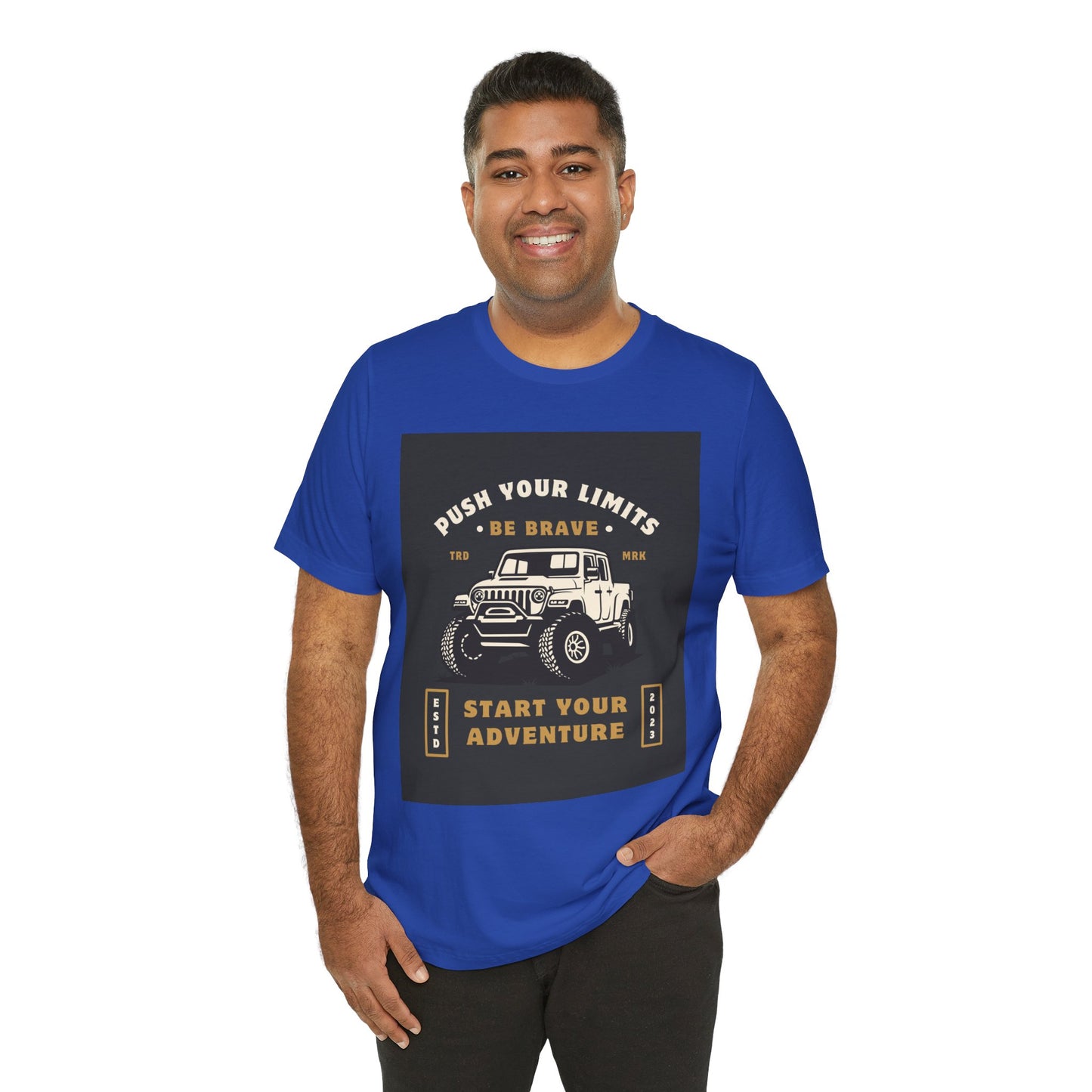 Push Your Limits Adventure-Inspiring Unisex Jersey Tee, Outdoor Shirt, Motivational T-Shirt, Gift for Adventurers, Hiking Apparel, Travel Tee
